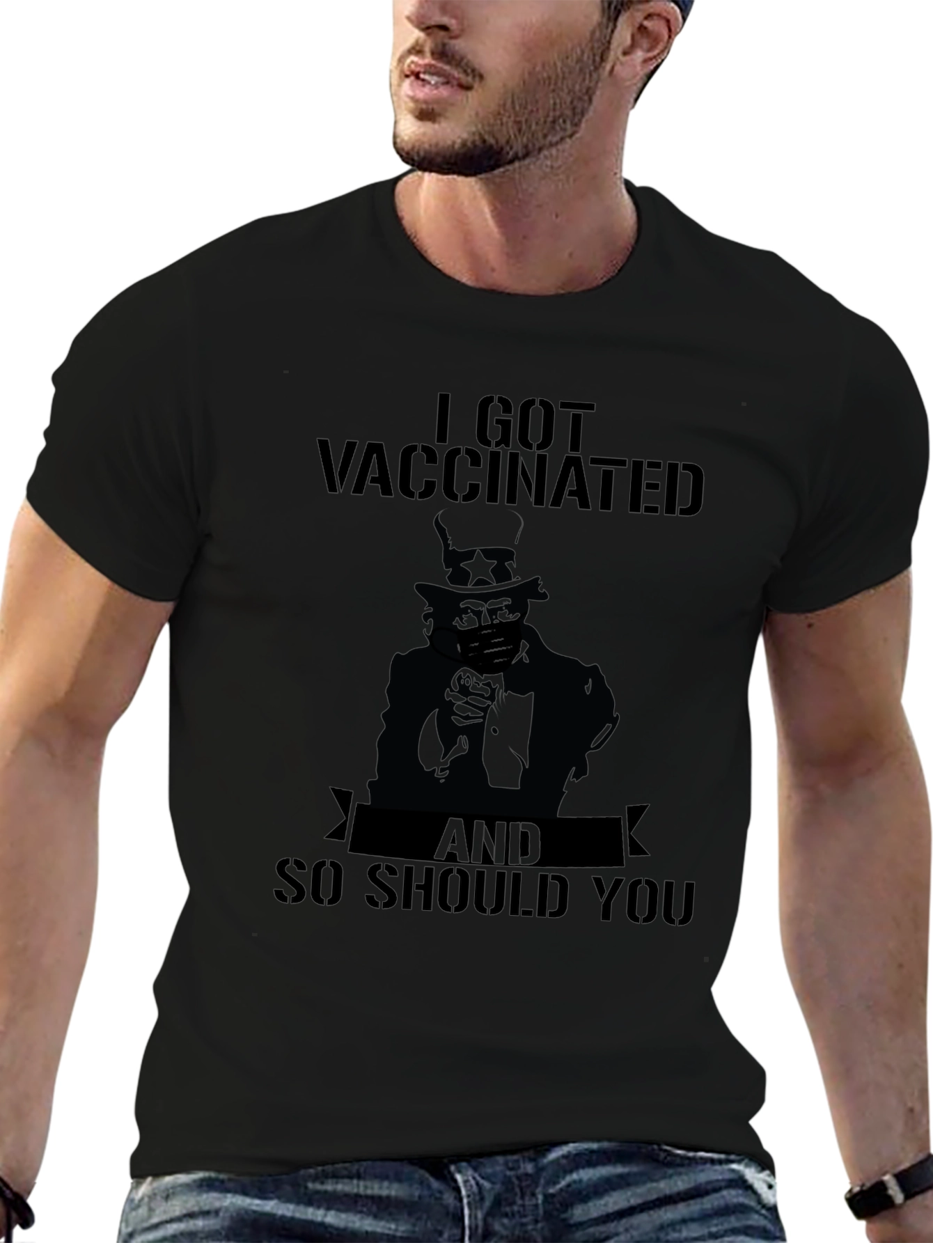 I Got Vaccinated Shirt - Uncle Sam Tee