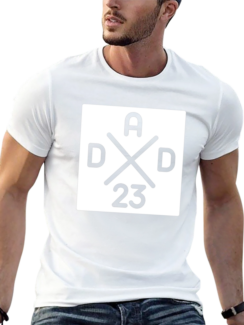Dad 23 Graphic T-Shirt - Stylish Black Cotton Tee