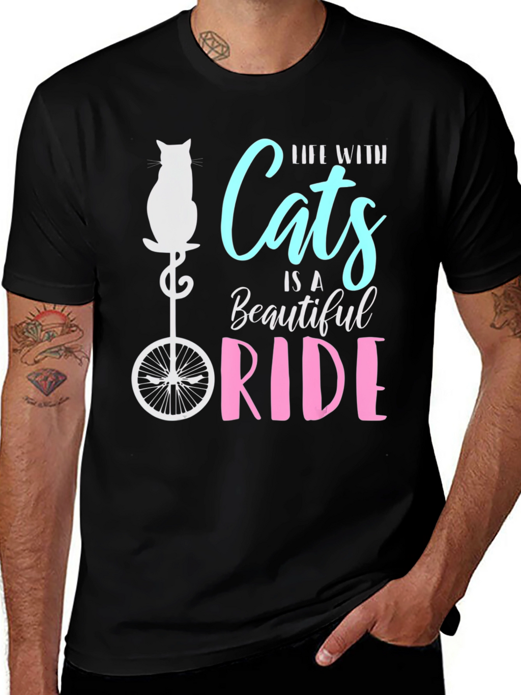 Life with Cats is a Beautiful Ride T-Shirt