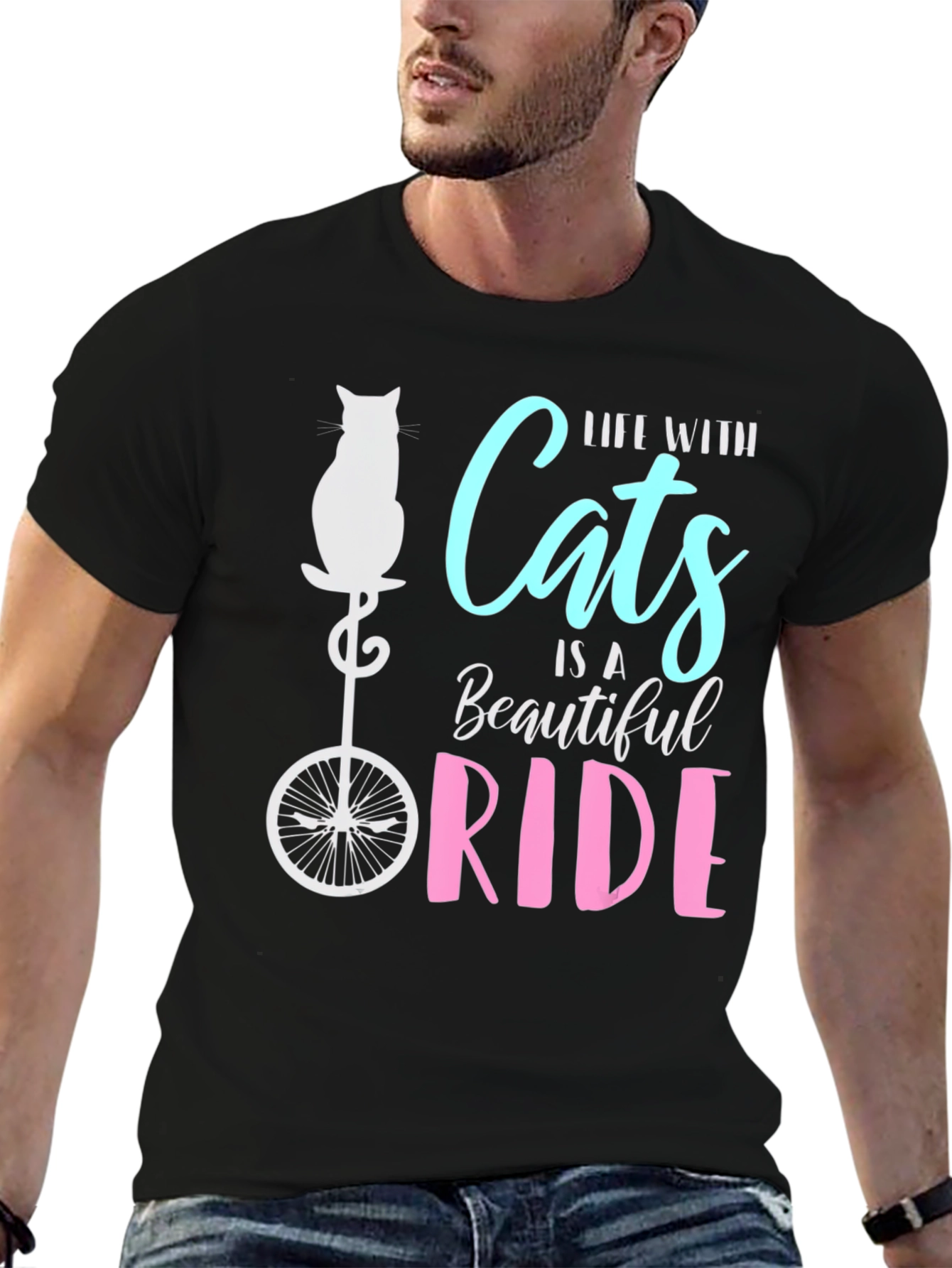 Life with Cats is a Beautiful Ride T-Shirt