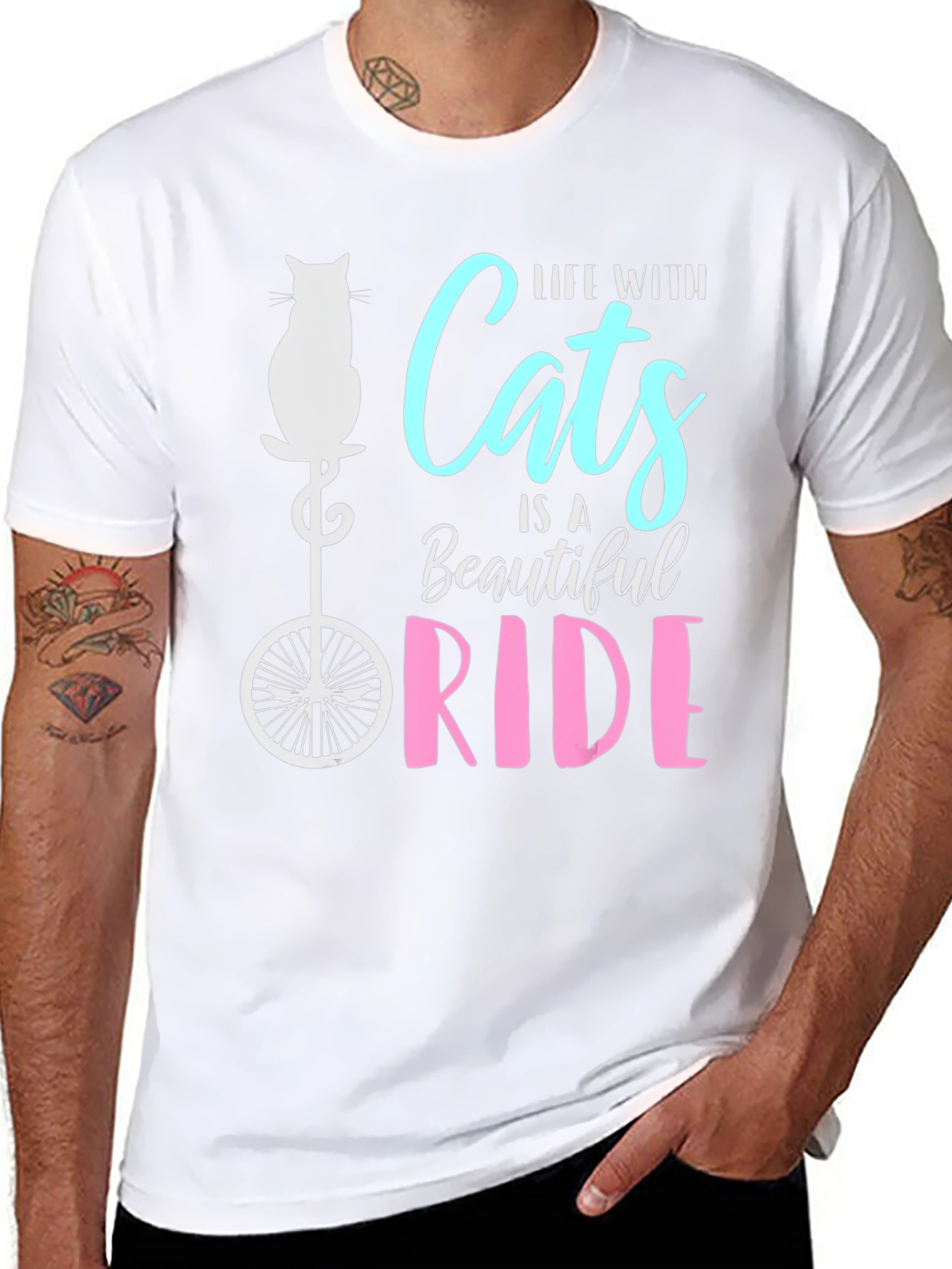 Life with Cats is a Beautiful Ride T-Shirt