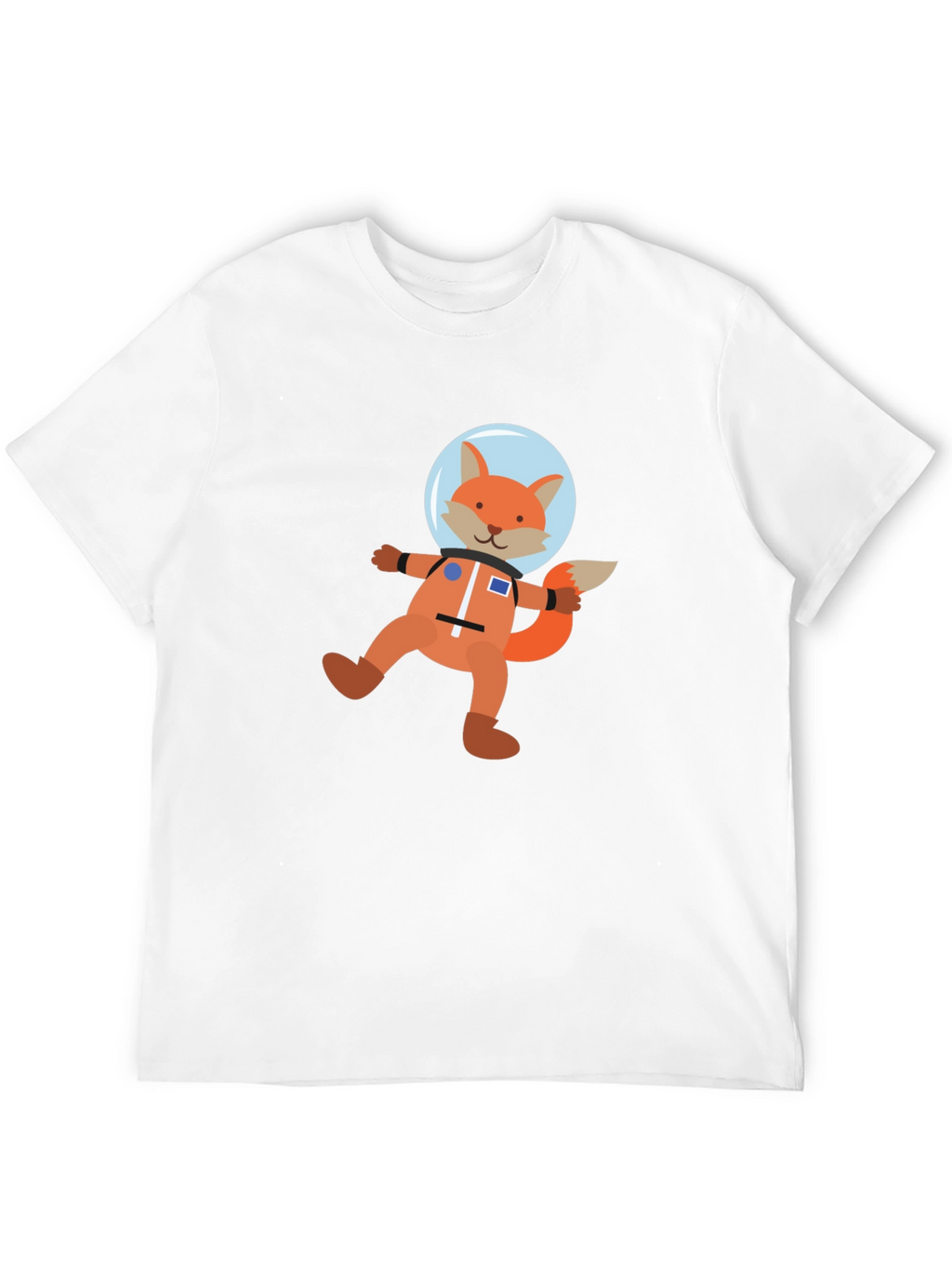 Astronaut Fox Graphic Tee - Space Explorer T-Shirt