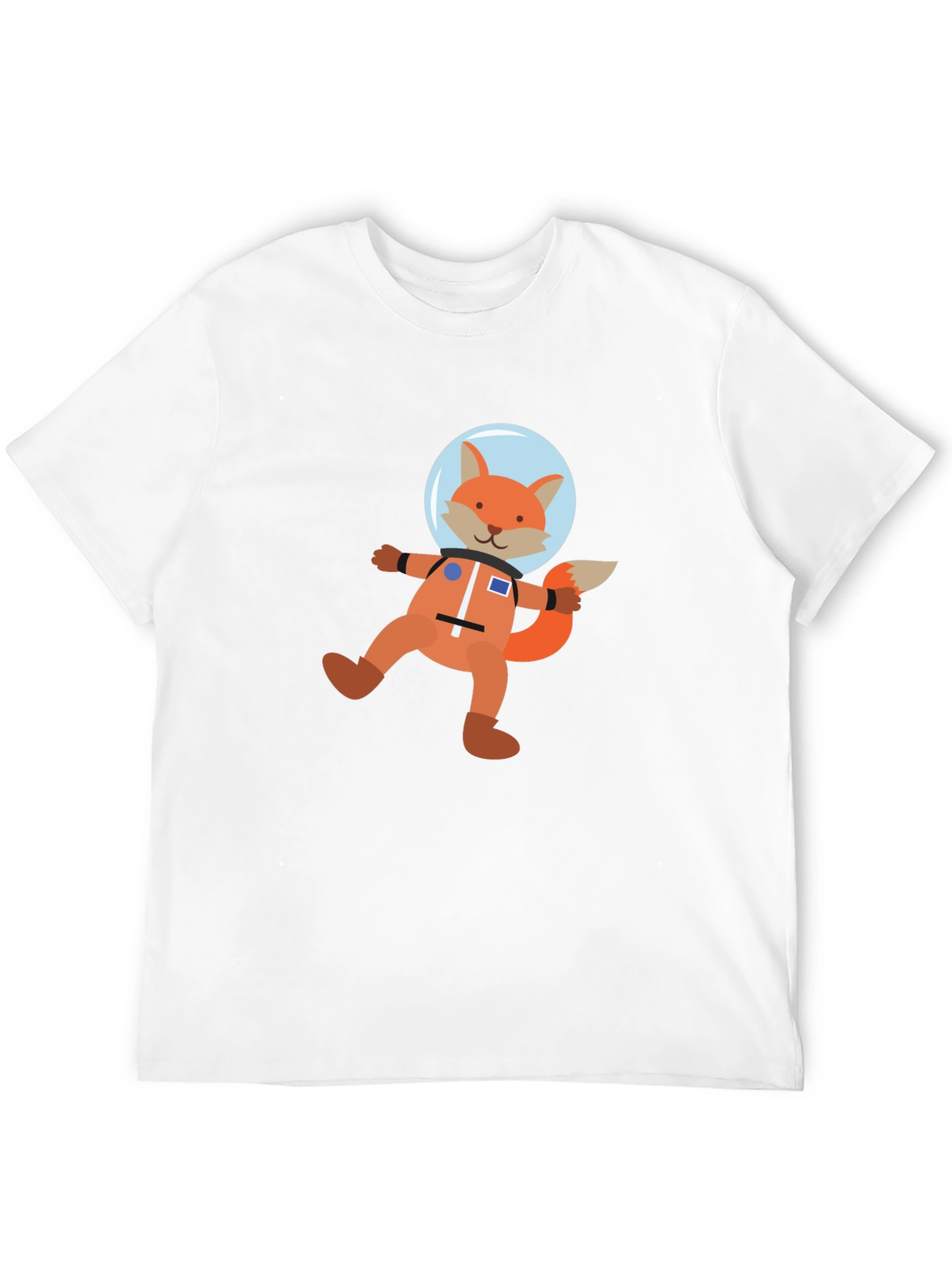Astronaut Fox Graphic Tee - Space Explorer T-Shirt