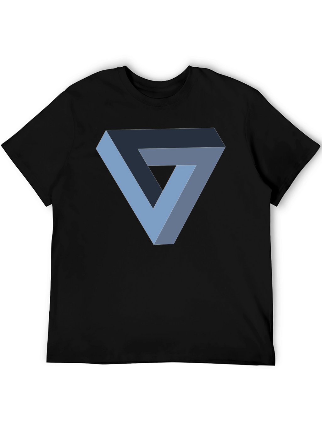 Impossible Triangle Graphic T-Shirt - Black Cotton Tee