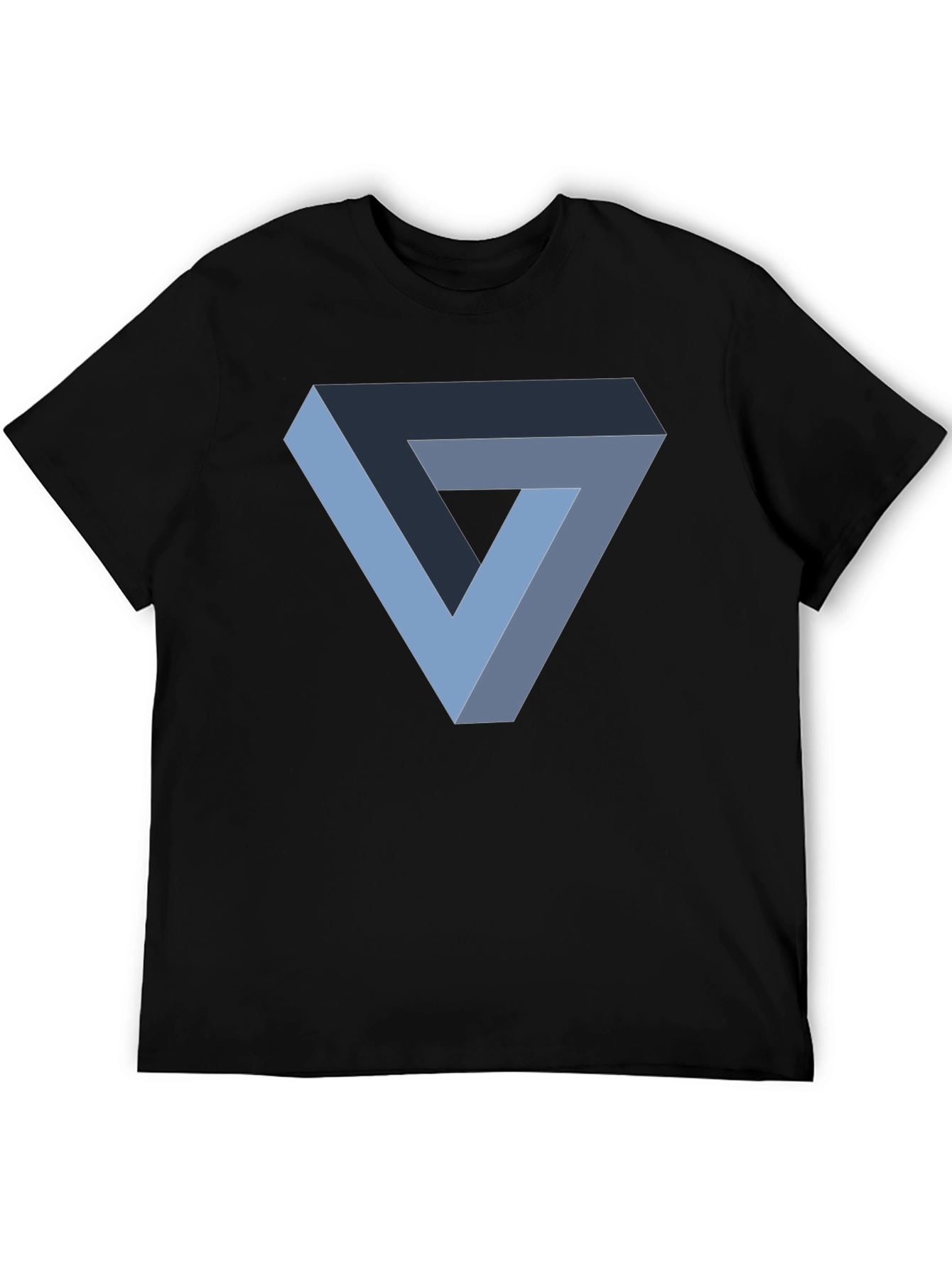Impossible Triangle Graphic T-Shirt - Black Cotton Tee
