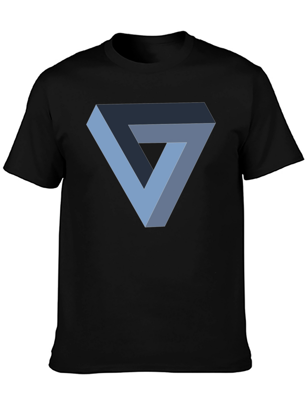 Impossible Triangle Graphic T-Shirt - Black Cotton Tee