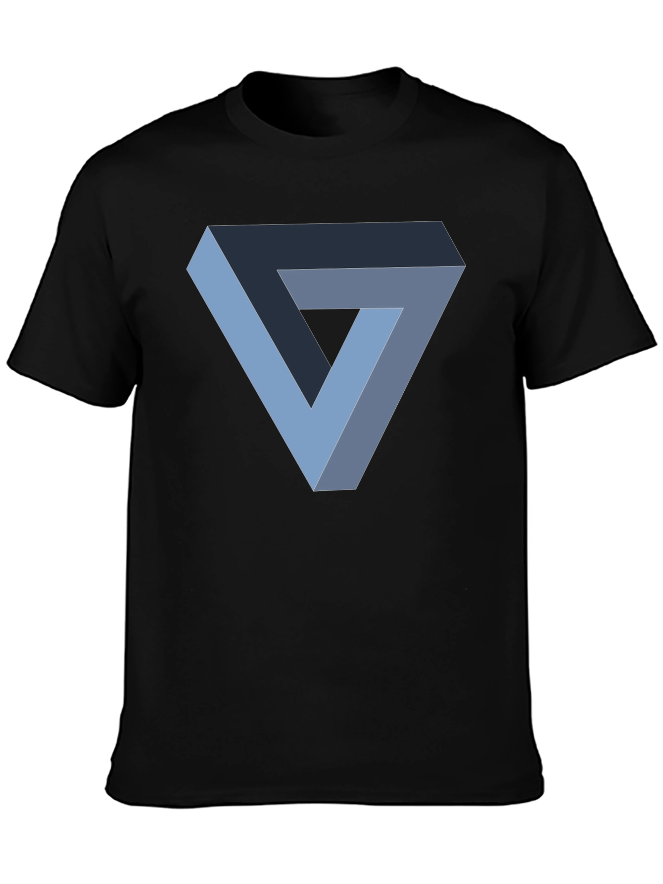 Impossible Triangle Graphic T-Shirt - Black Cotton Tee