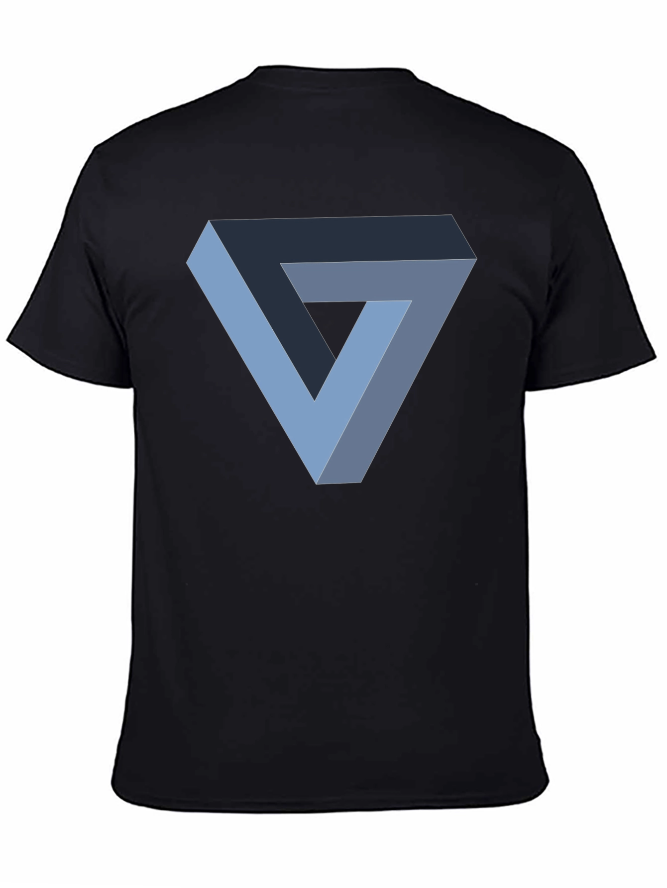 Impossible Triangle Graphic T-Shirt - Black Cotton Tee