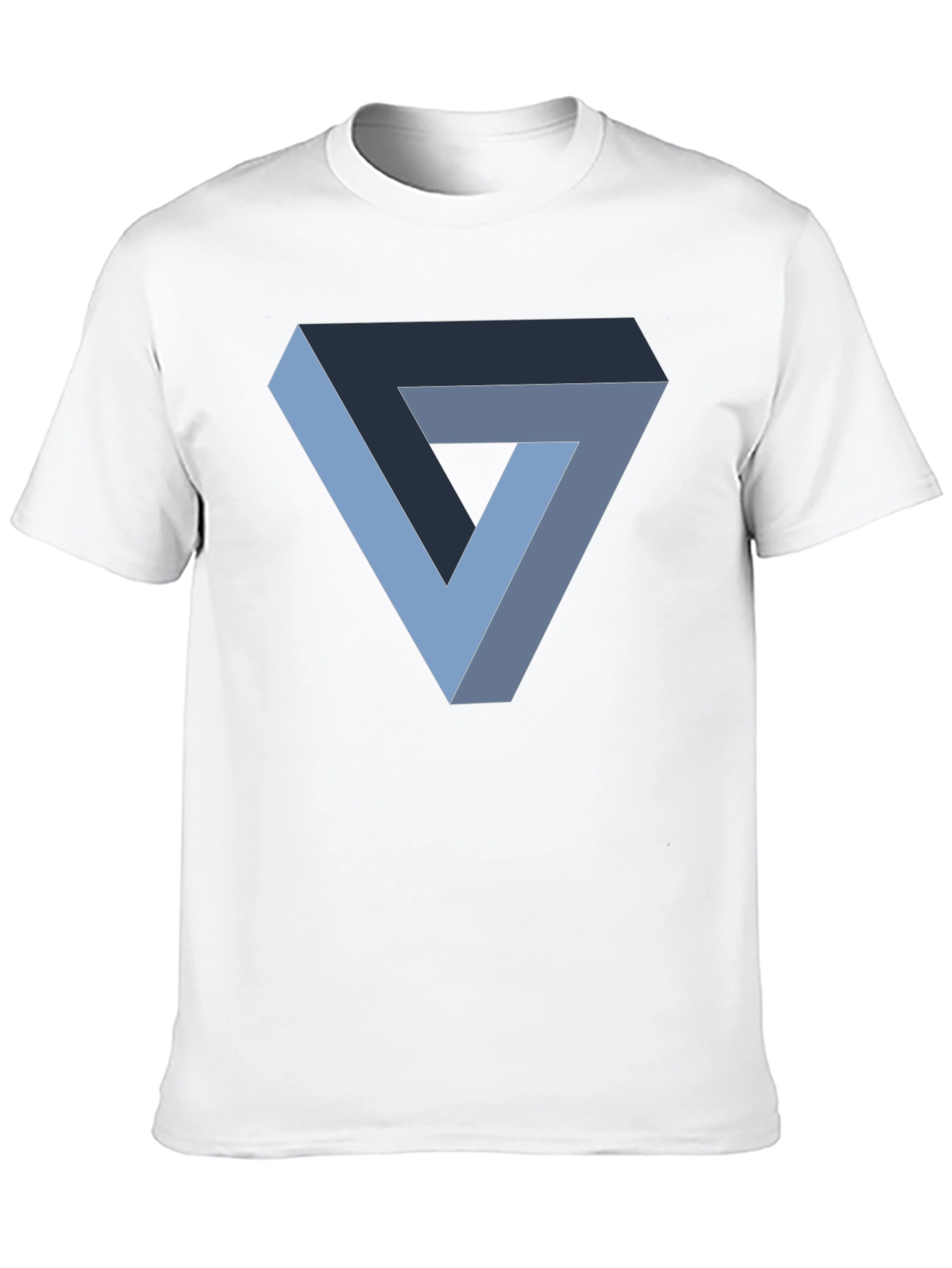 Impossible Triangle Graphic T-Shirt - Black Cotton Tee