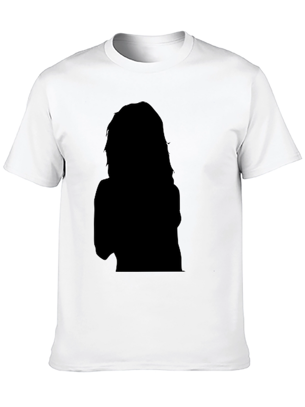 Black Graphic Tee - Silhouette Design
