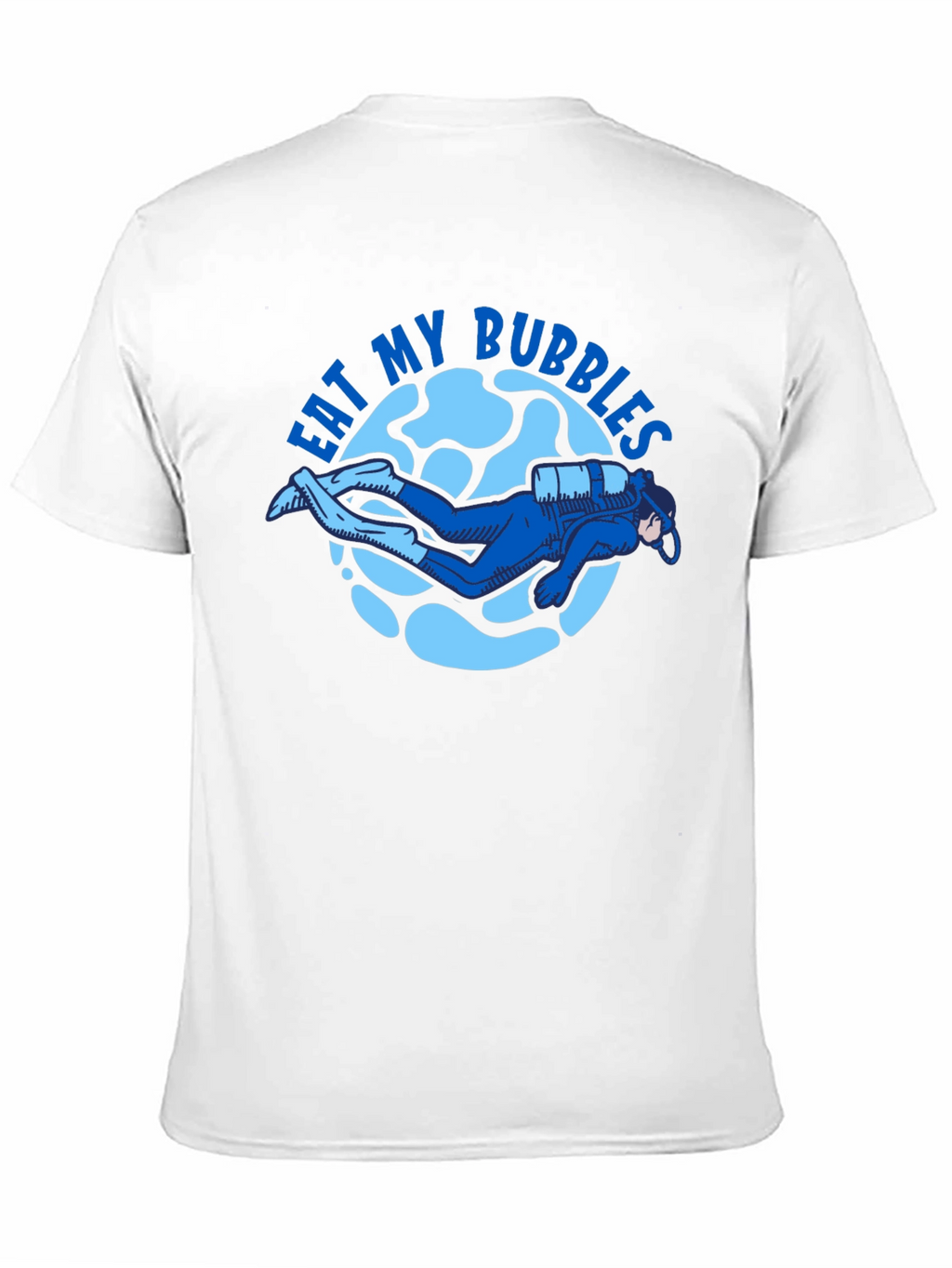 Eat My Bubbles Scuba Diver T-Shirt - Black