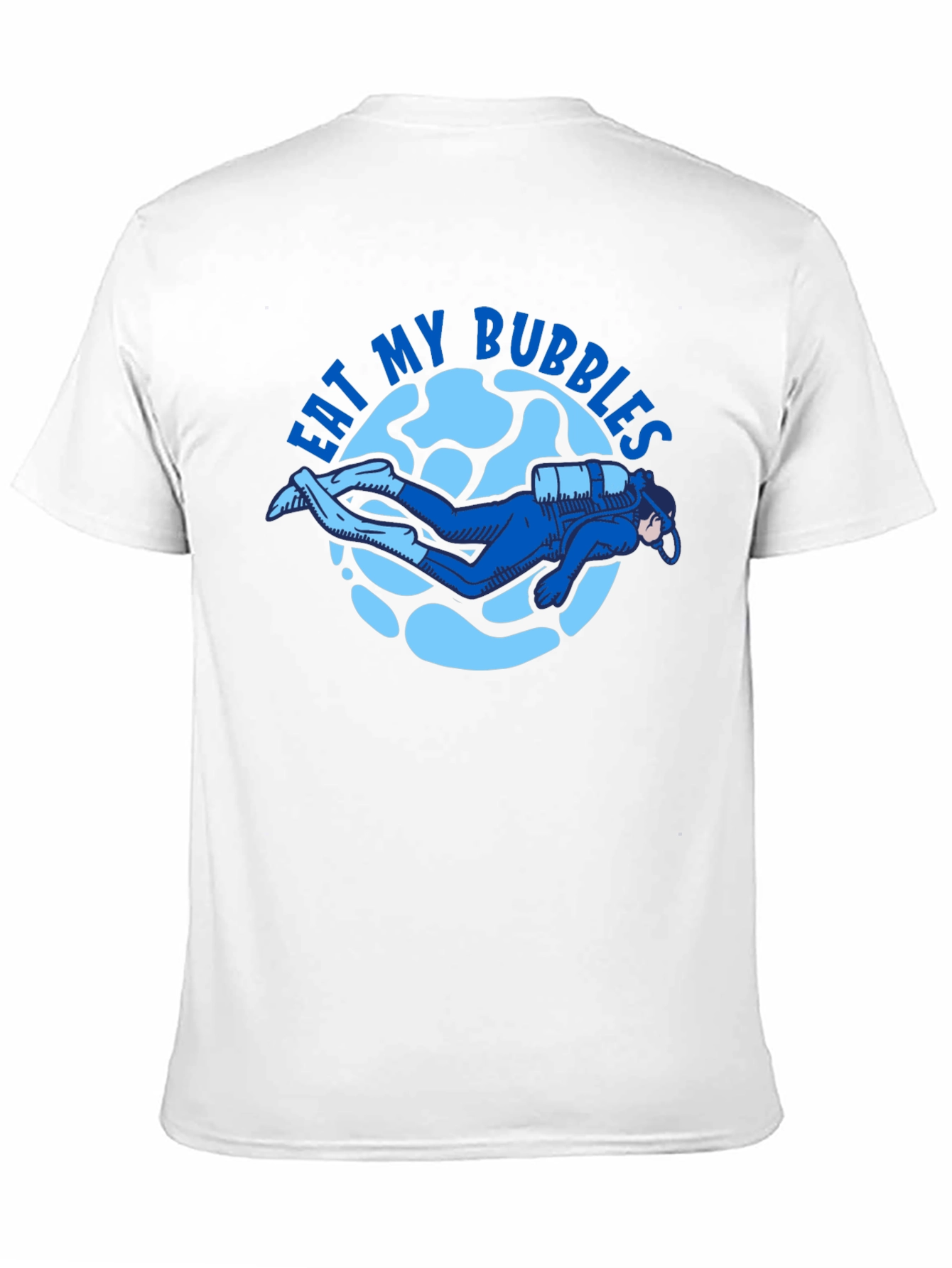 Eat My Bubbles Scuba Diver T-Shirt - Black