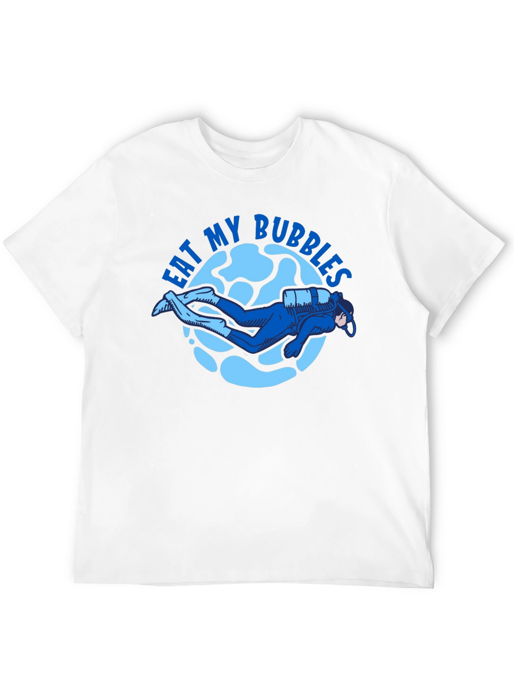 Eat My Bubbles Scuba Diver T-Shirt - Black