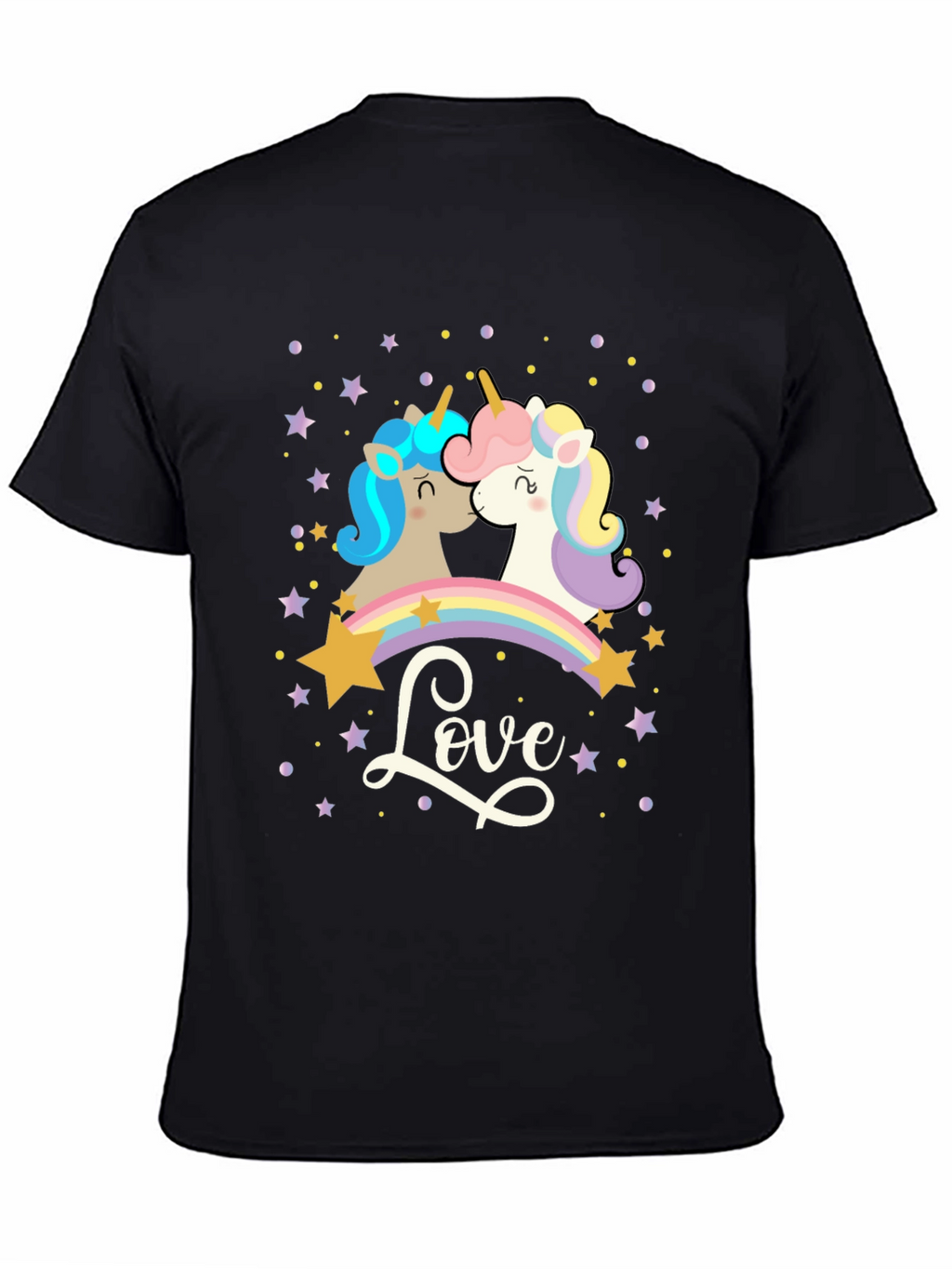 Unicorn Love T-Shirt: Magical Rainbow Design