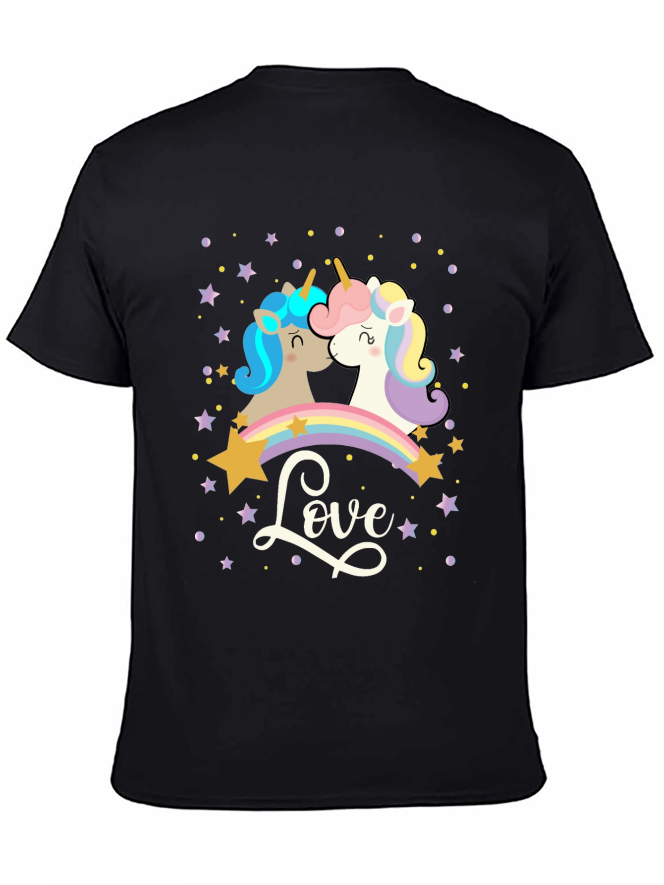 Unicorn Love T-Shirt: Magical Rainbow Design