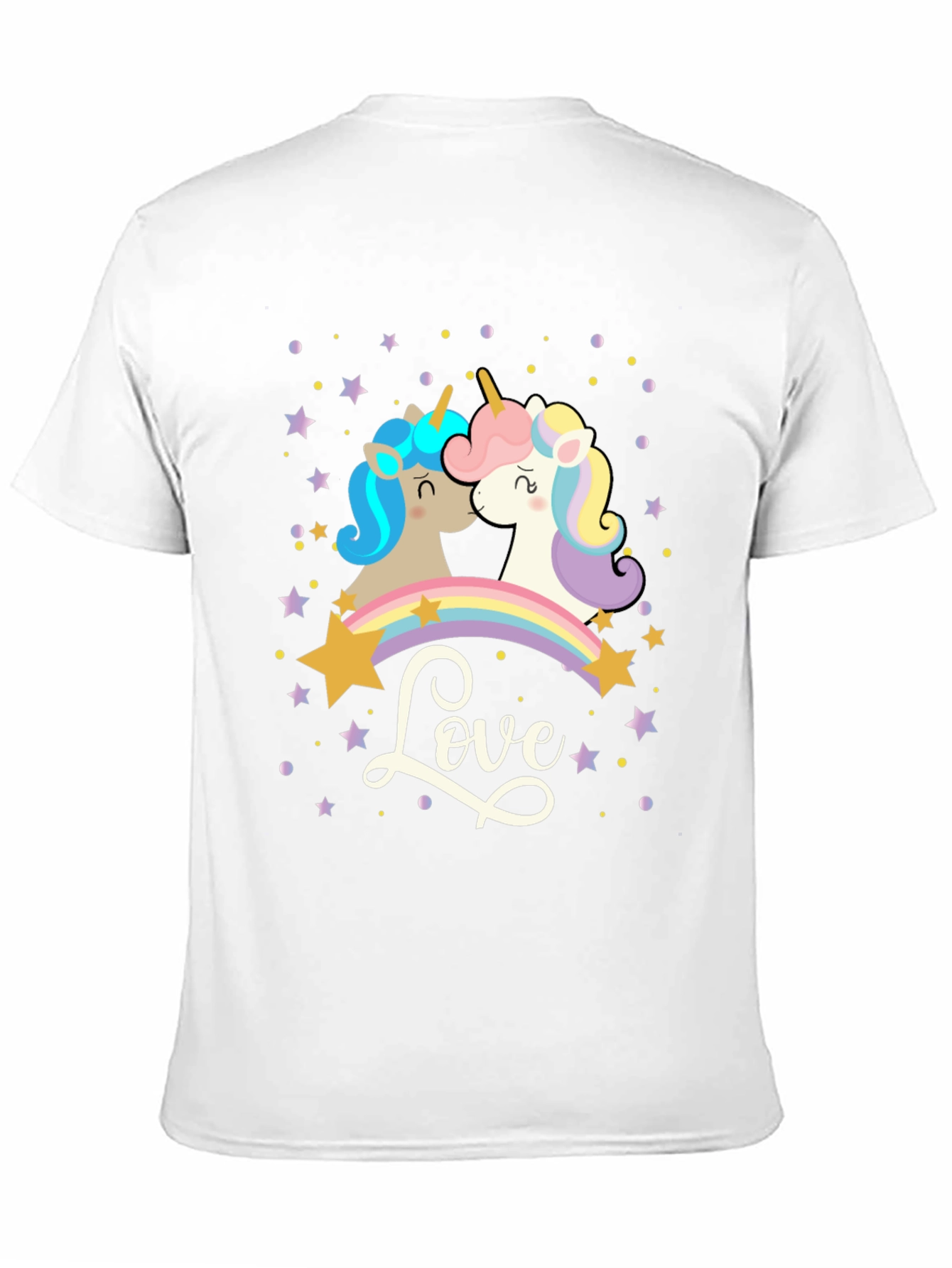 Unicorn Love T-Shirt: Magical Rainbow Design