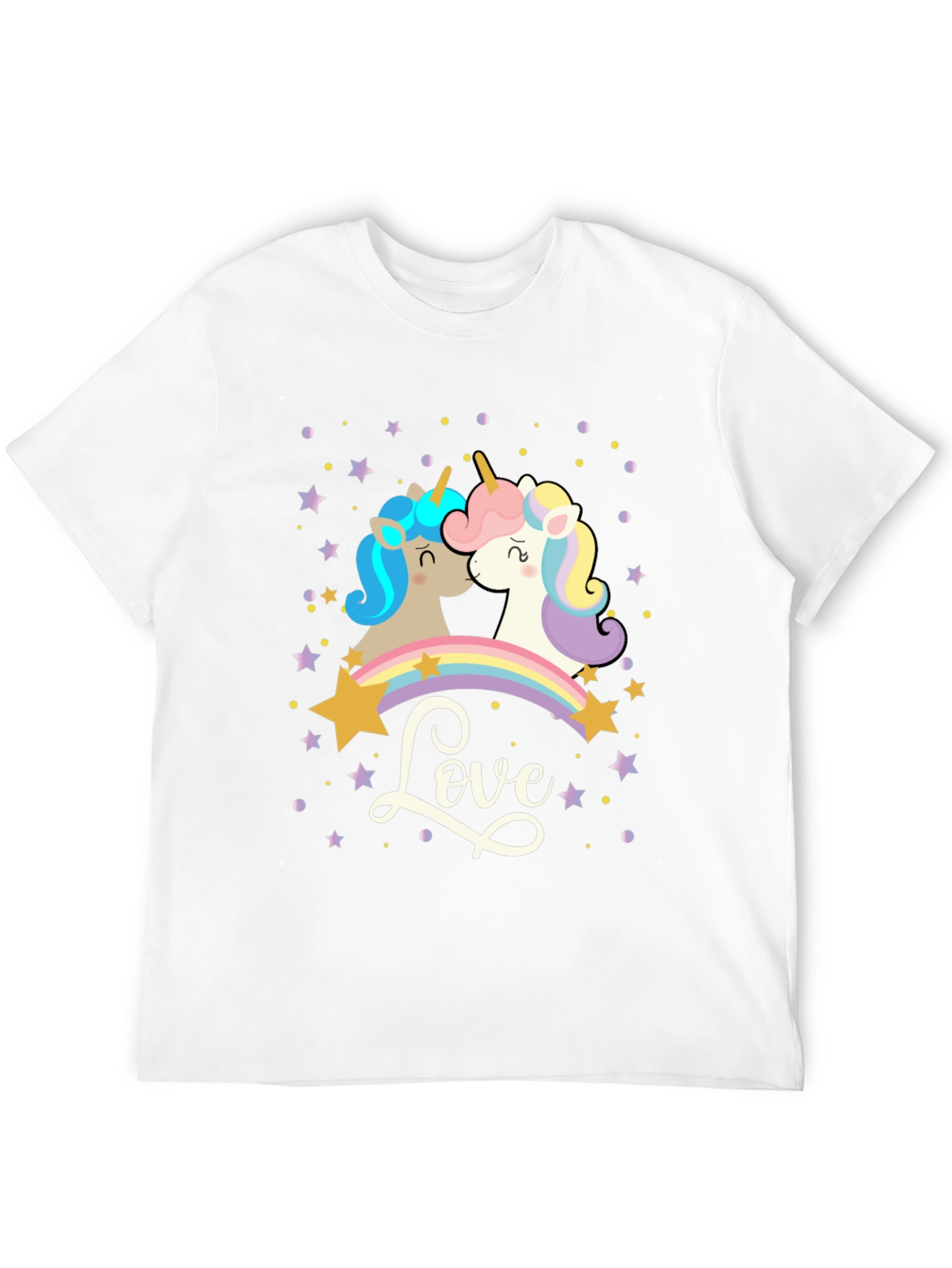 Unicorn Love T-Shirt: Magical Rainbow Design