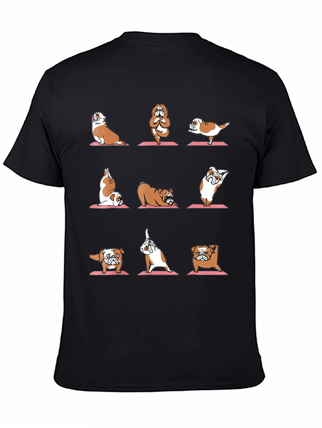 Yoga Bulldog Graphic Tee - Funny Dog Lover Shirt