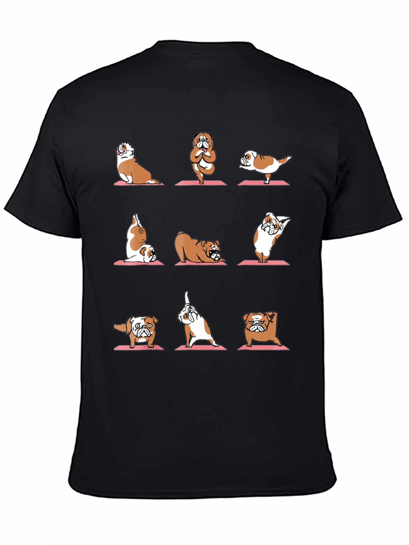 Yoga Bulldog Graphic Tee - Funny Dog Lover Shirt