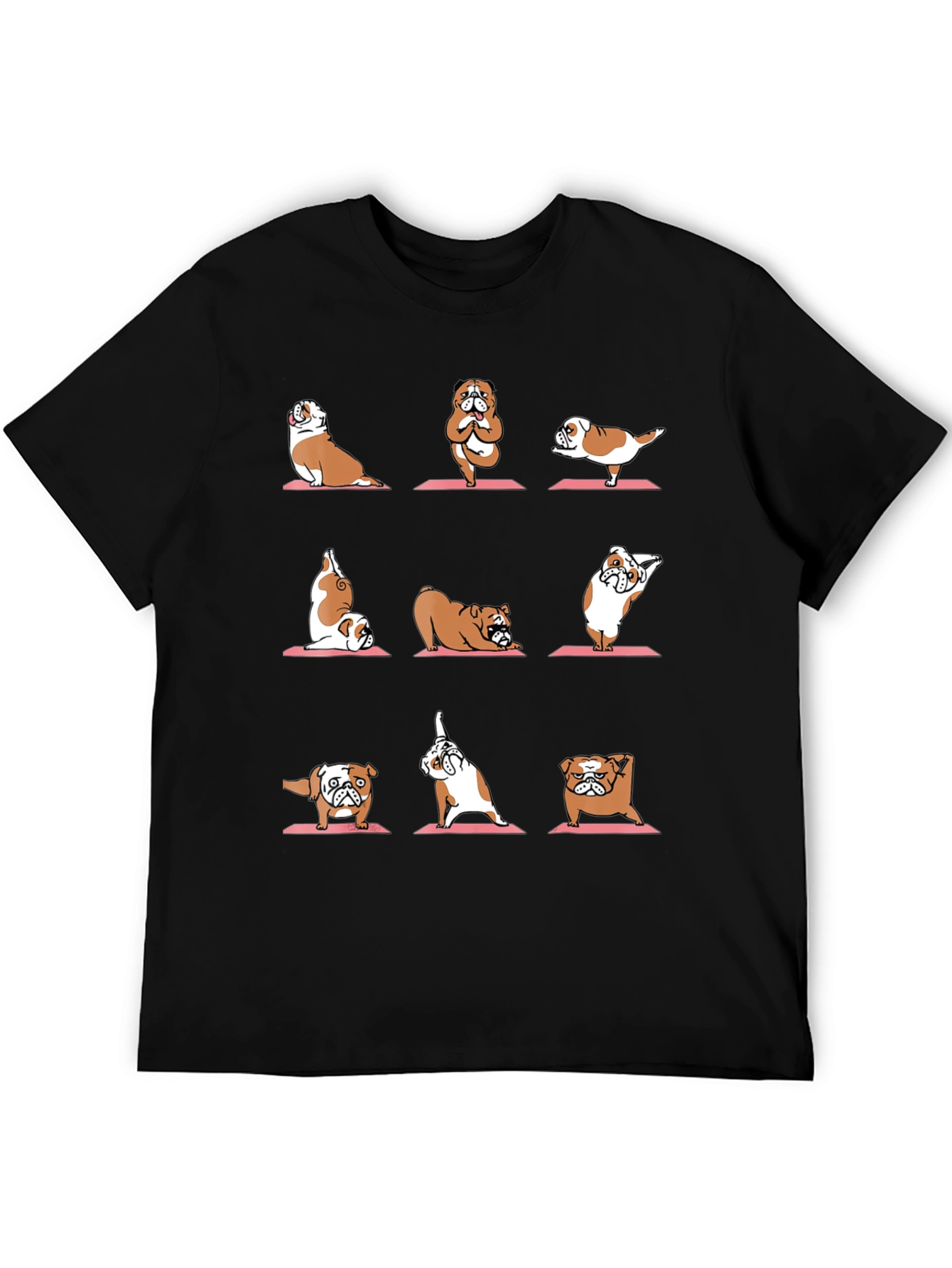 Yoga Bulldog Graphic Tee - Funny Dog Lover Shirt