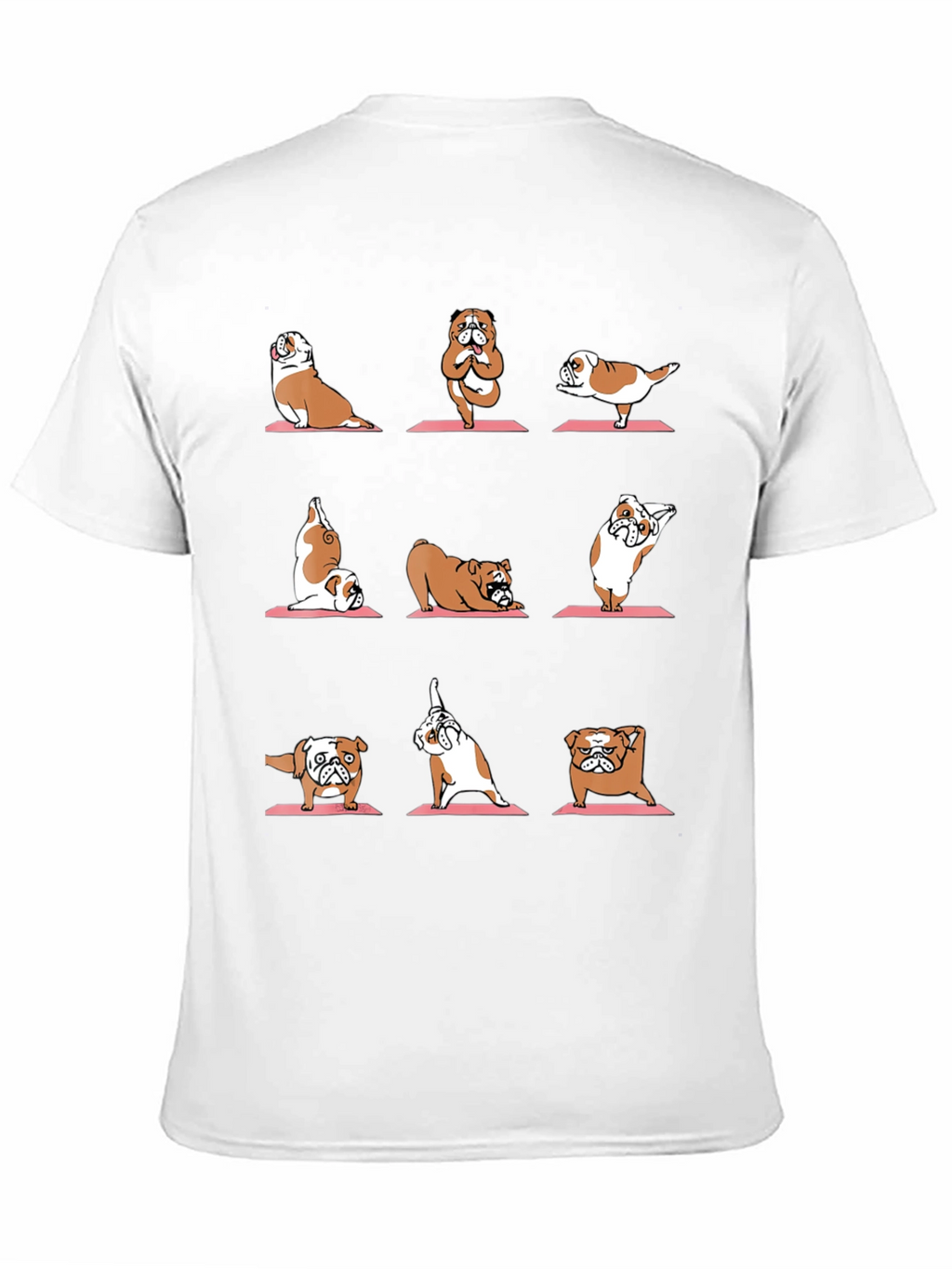Yoga Bulldog Graphic Tee - Funny Dog Lover Shirt