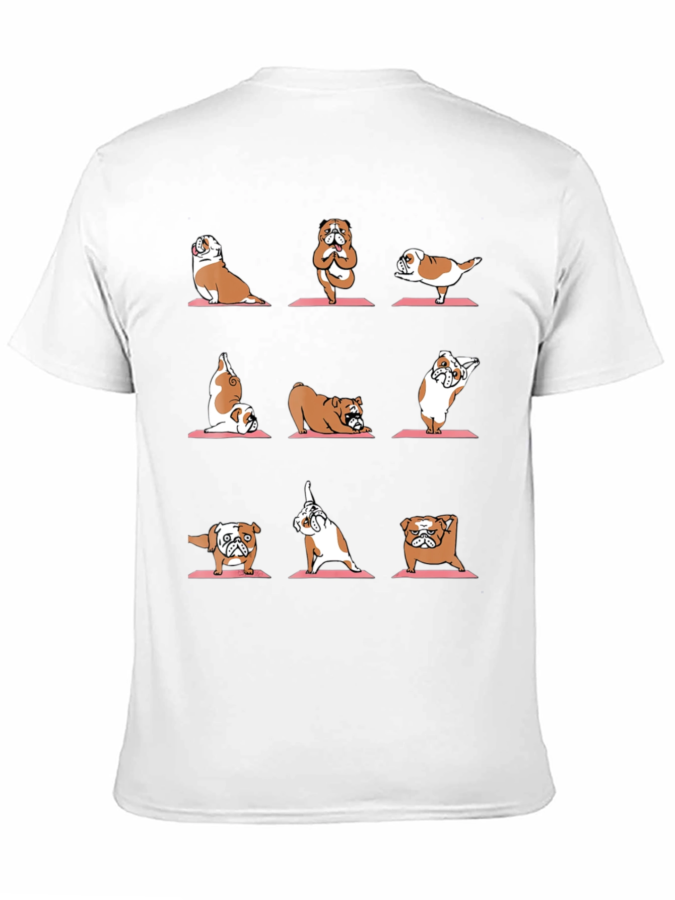 Yoga Bulldog Graphic Tee - Funny Dog Lover Shirt