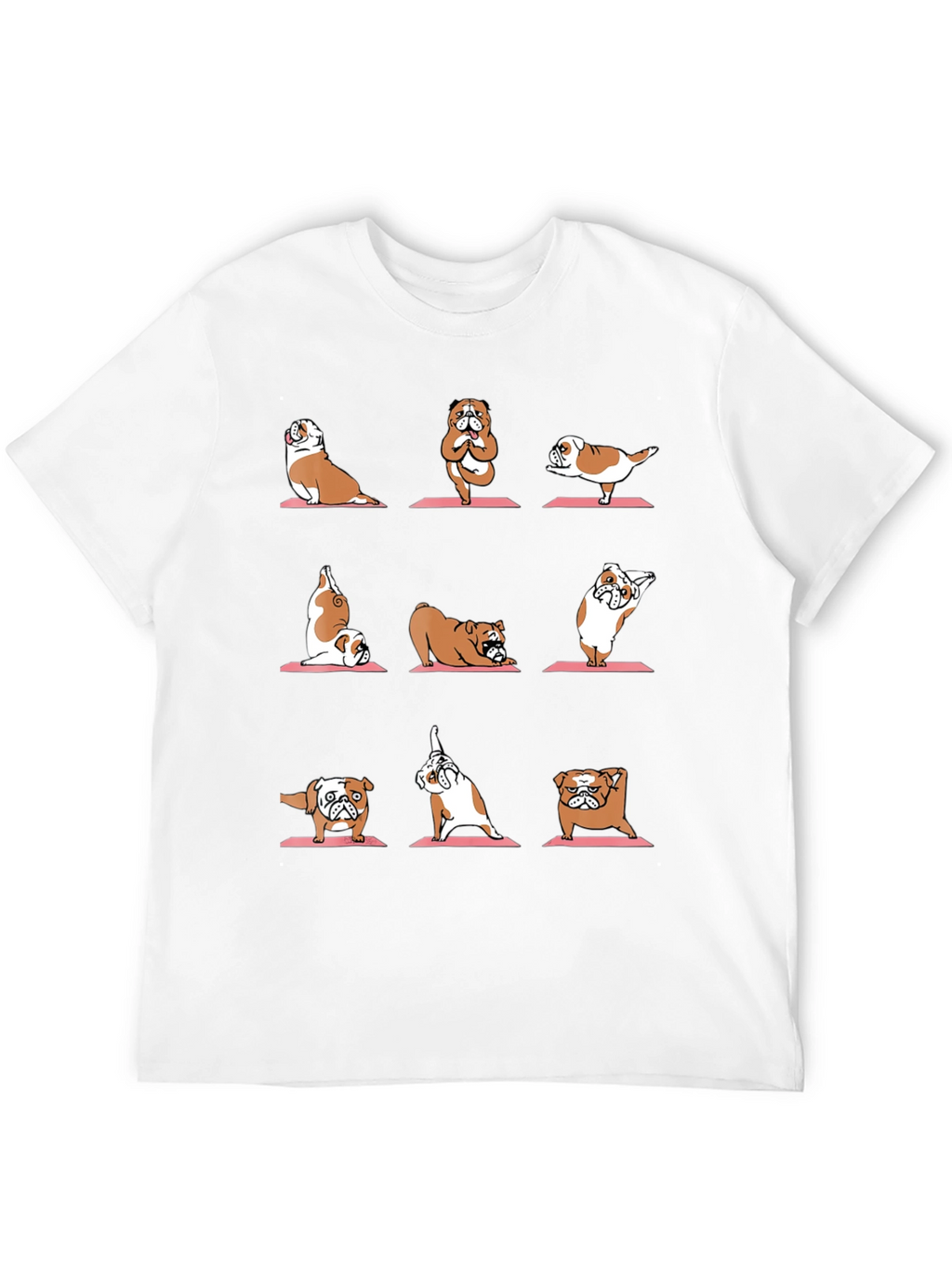 Yoga Bulldog Graphic Tee - Funny Dog Lover Shirt