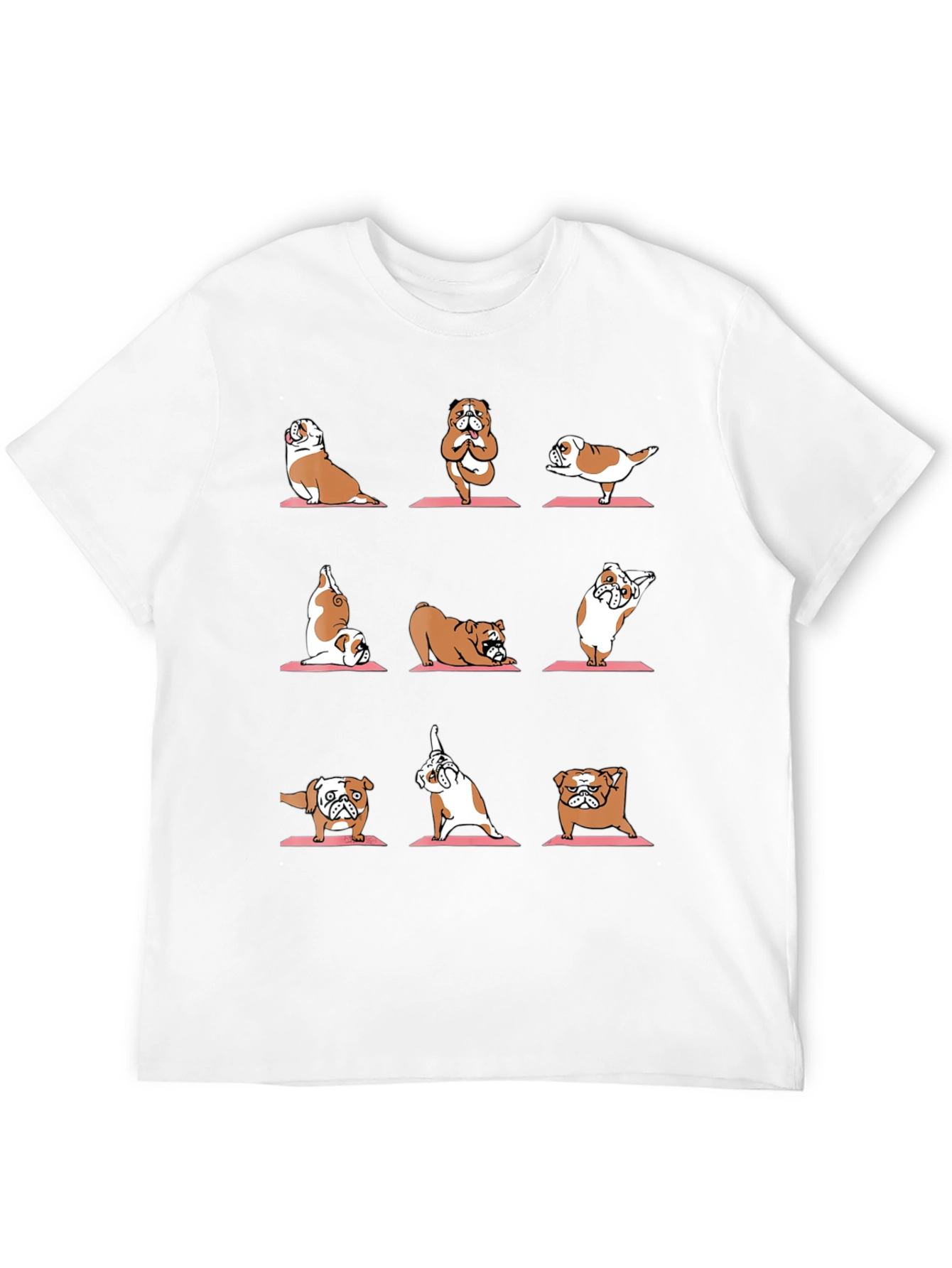Yoga Bulldog Graphic Tee - Funny Dog Lover Shirt