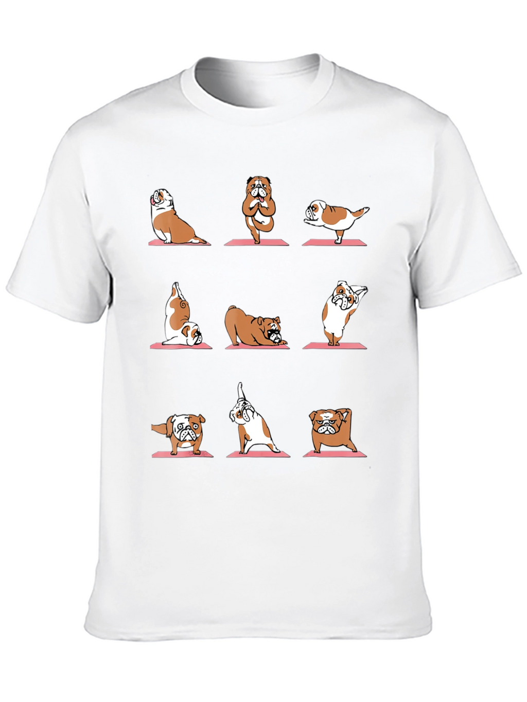 Yoga Bulldog Graphic Tee - Funny Dog Lover Shirt
