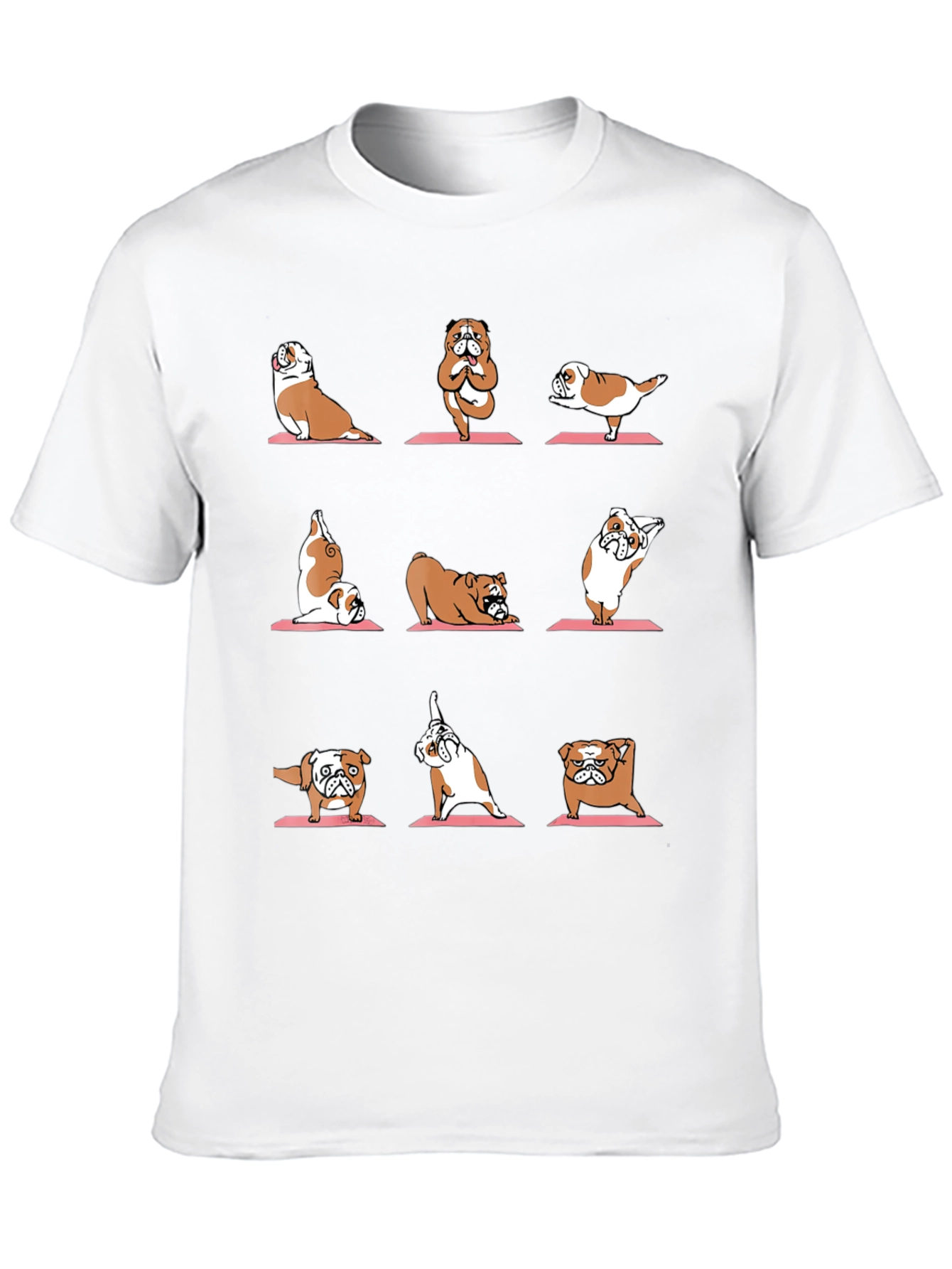Yoga Bulldog Graphic Tee - Funny Dog Lover Shirt
