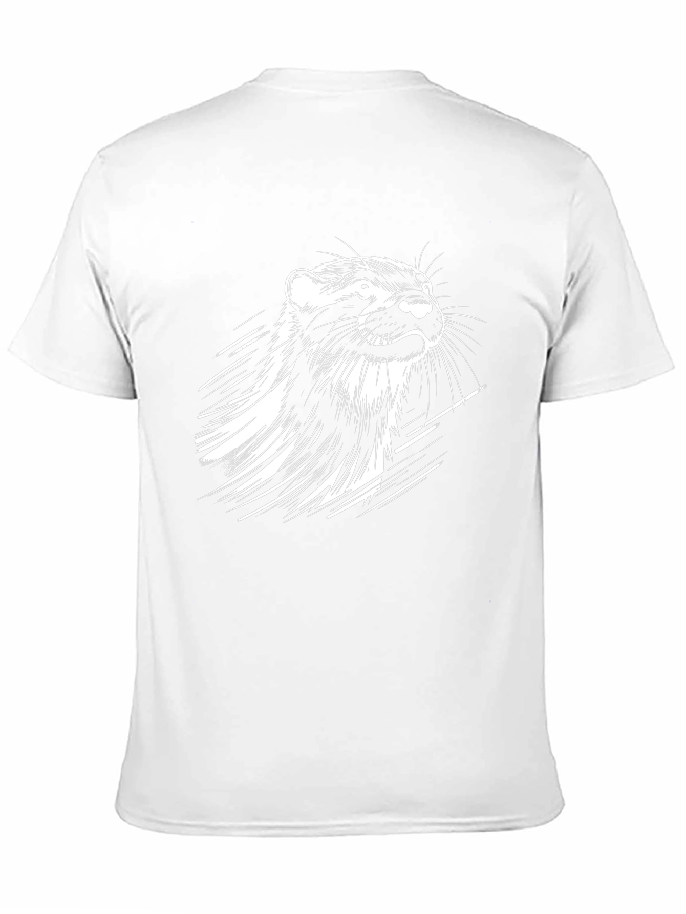 Cool Otter Graphic Black T-Shirt