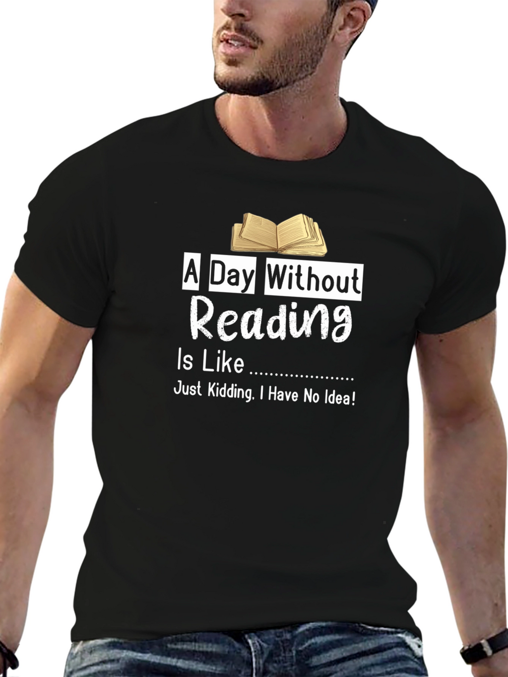 A Day Without Reading T-Shirt Funny Book Lover Tee