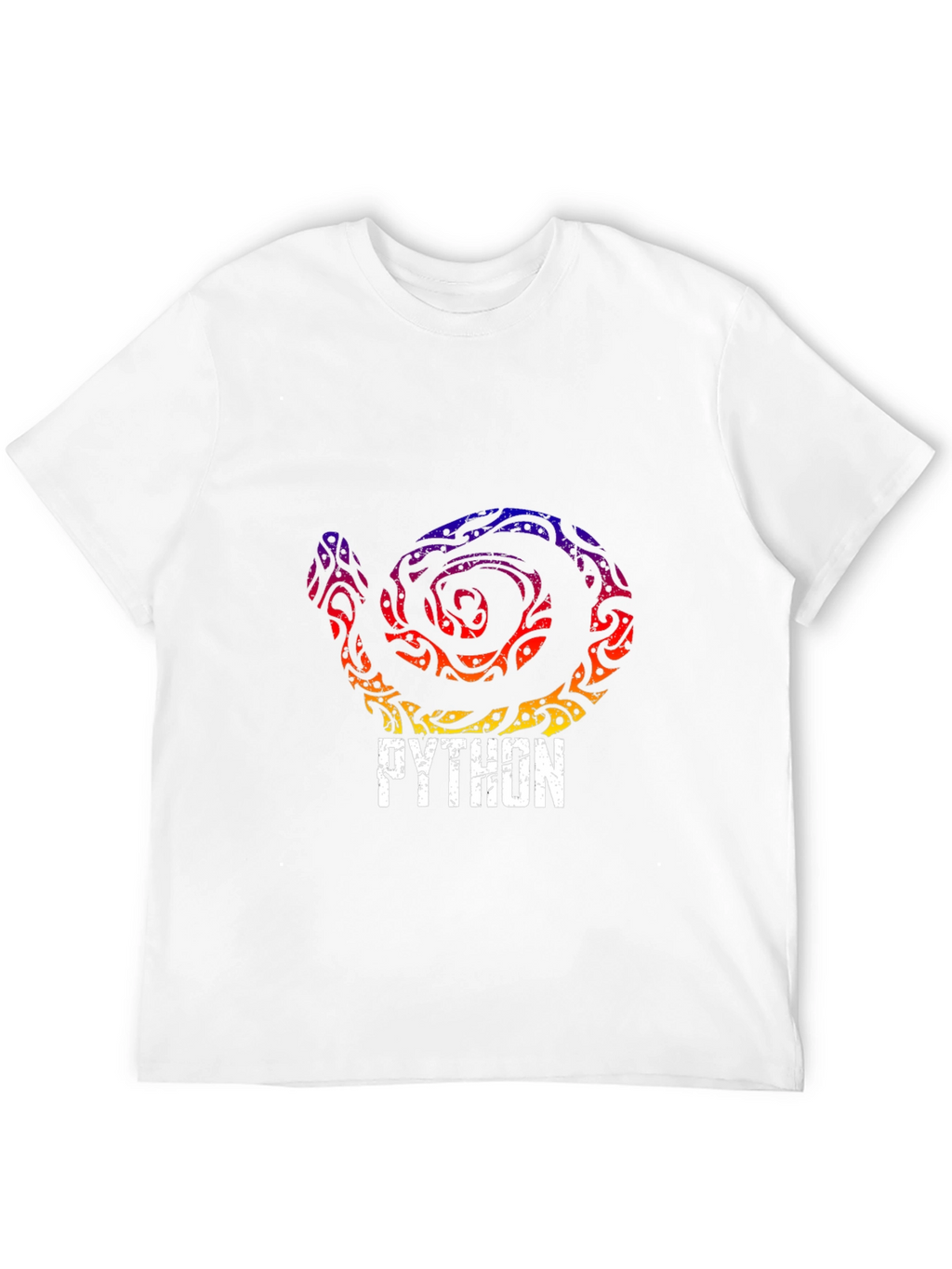 Python Tribal Snake Graphic T-Shirt