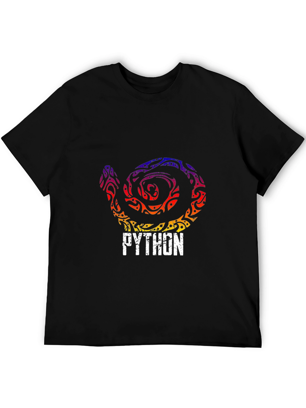 Python Tribal Snake Graphic T-Shirt