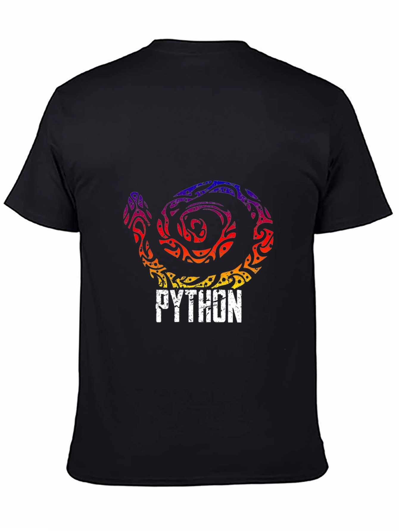 Python Tribal Snake Graphic T-Shirt