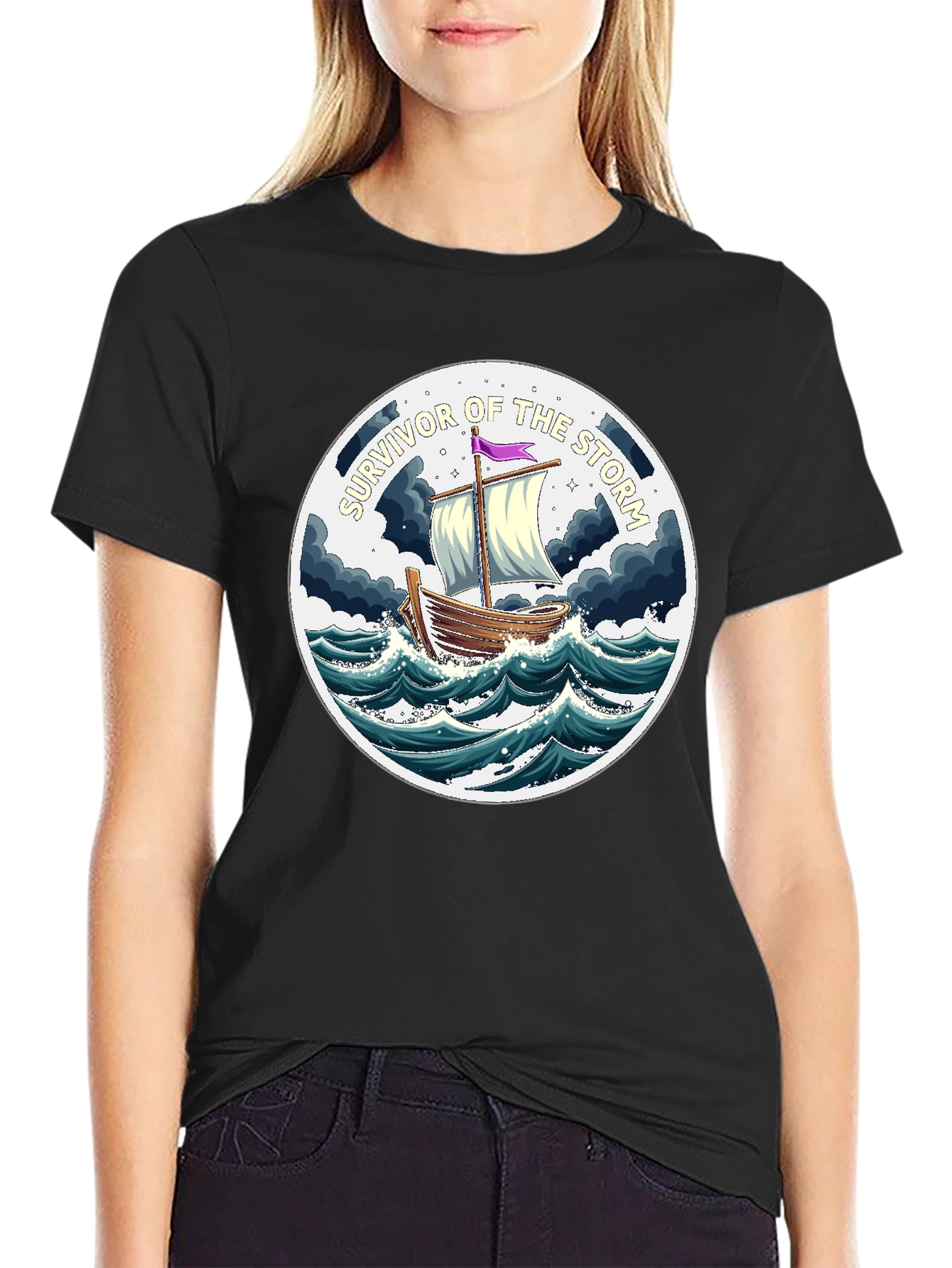 Survivor of the Storm Graphic T-Shirt