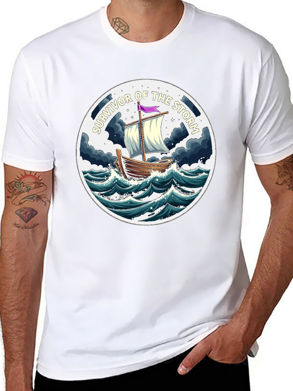 Survivor of the Storm Graphic T-Shirt