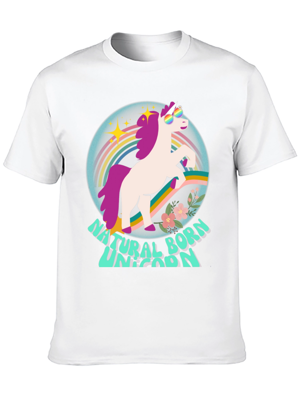 Natural Born Unicorn Graphic T-Shirt