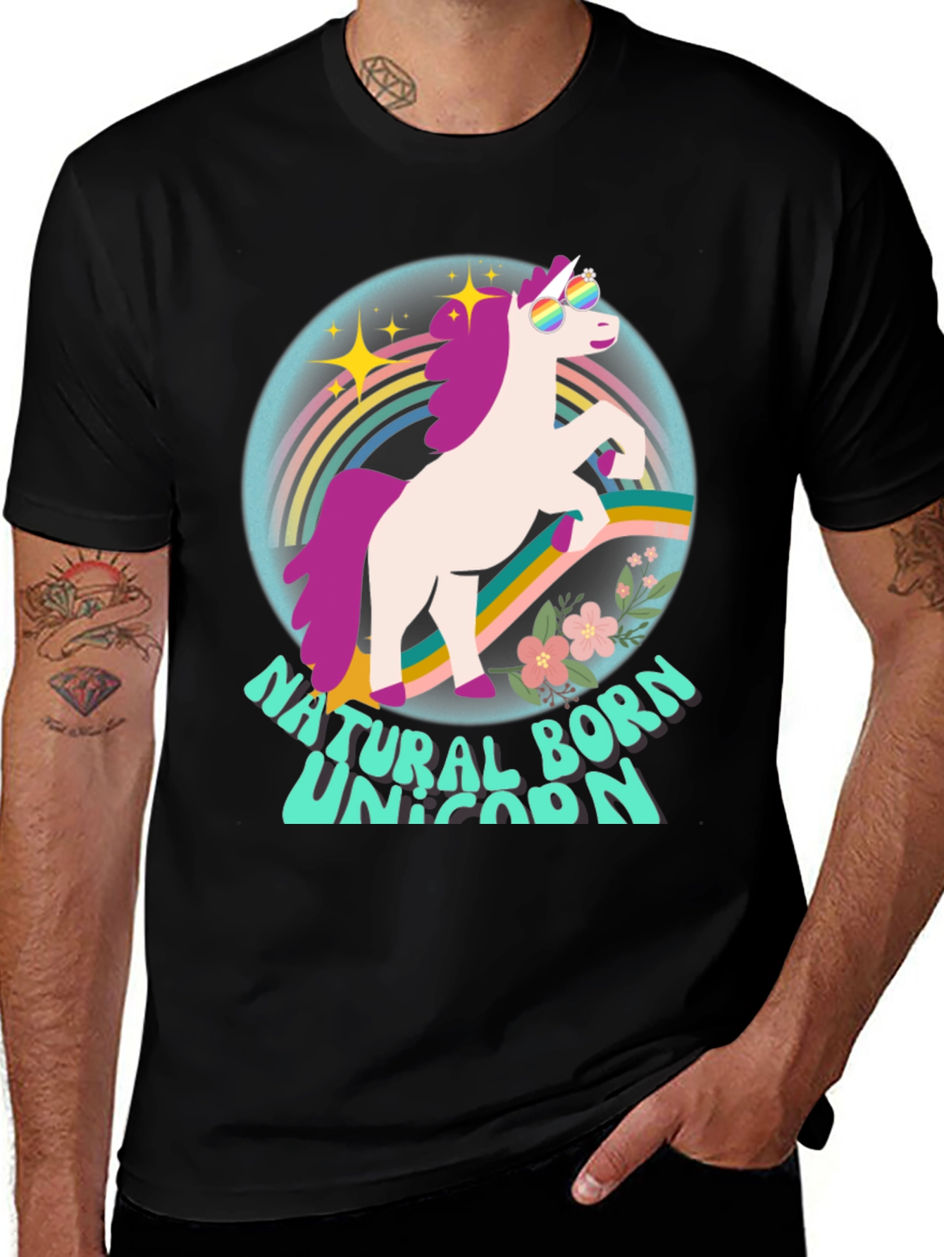 Natural Born Unicorn Graphic T-Shirt
