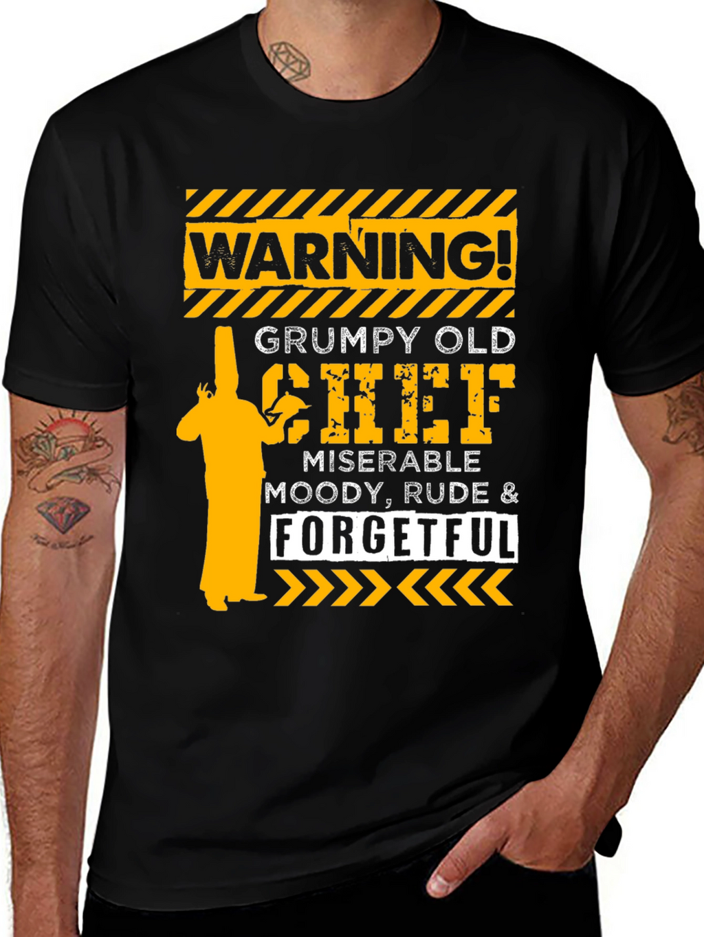 Warning Grumpy Old Chef T-Shirt