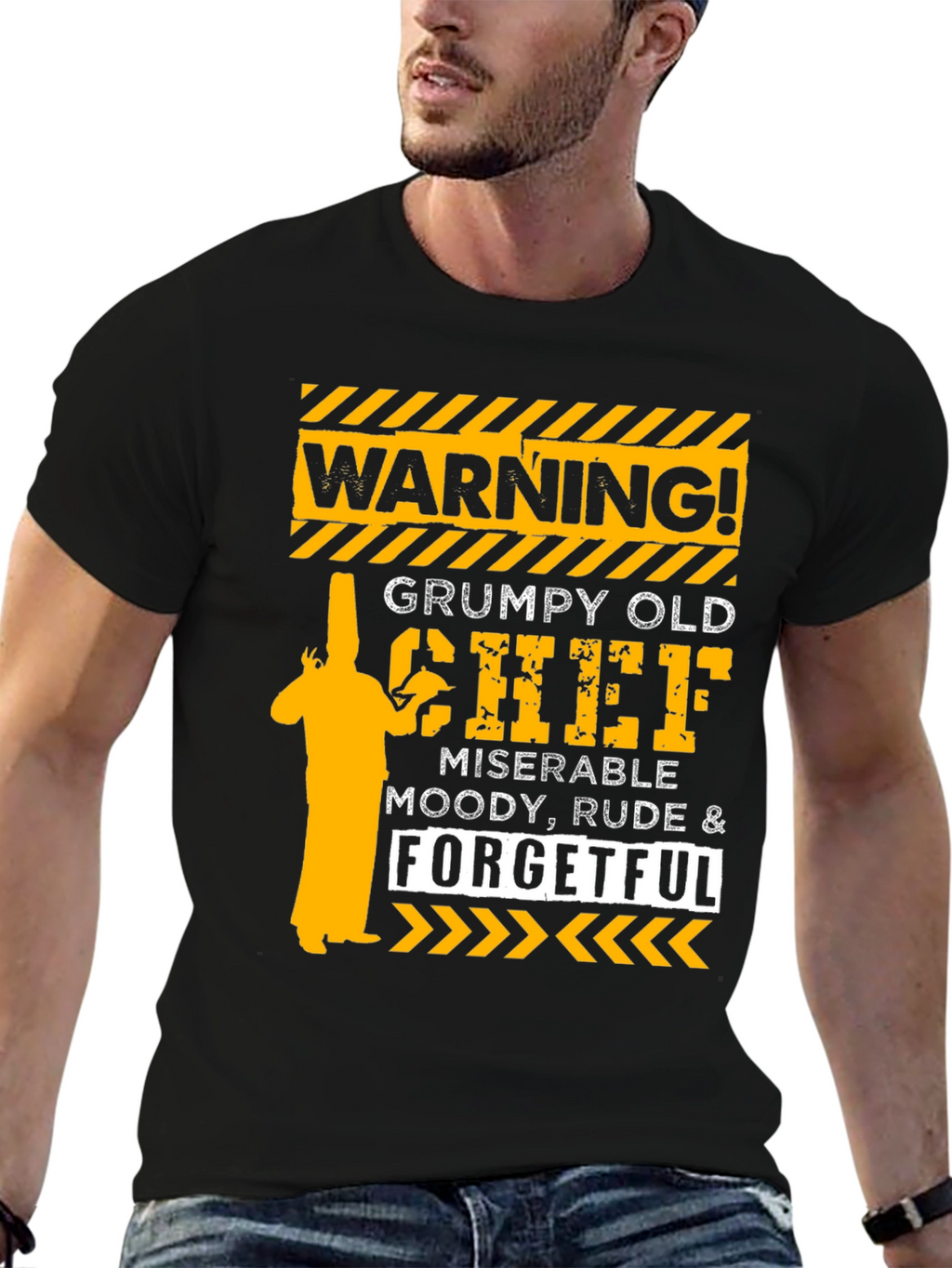 Warning Grumpy Old Chef T-Shirt