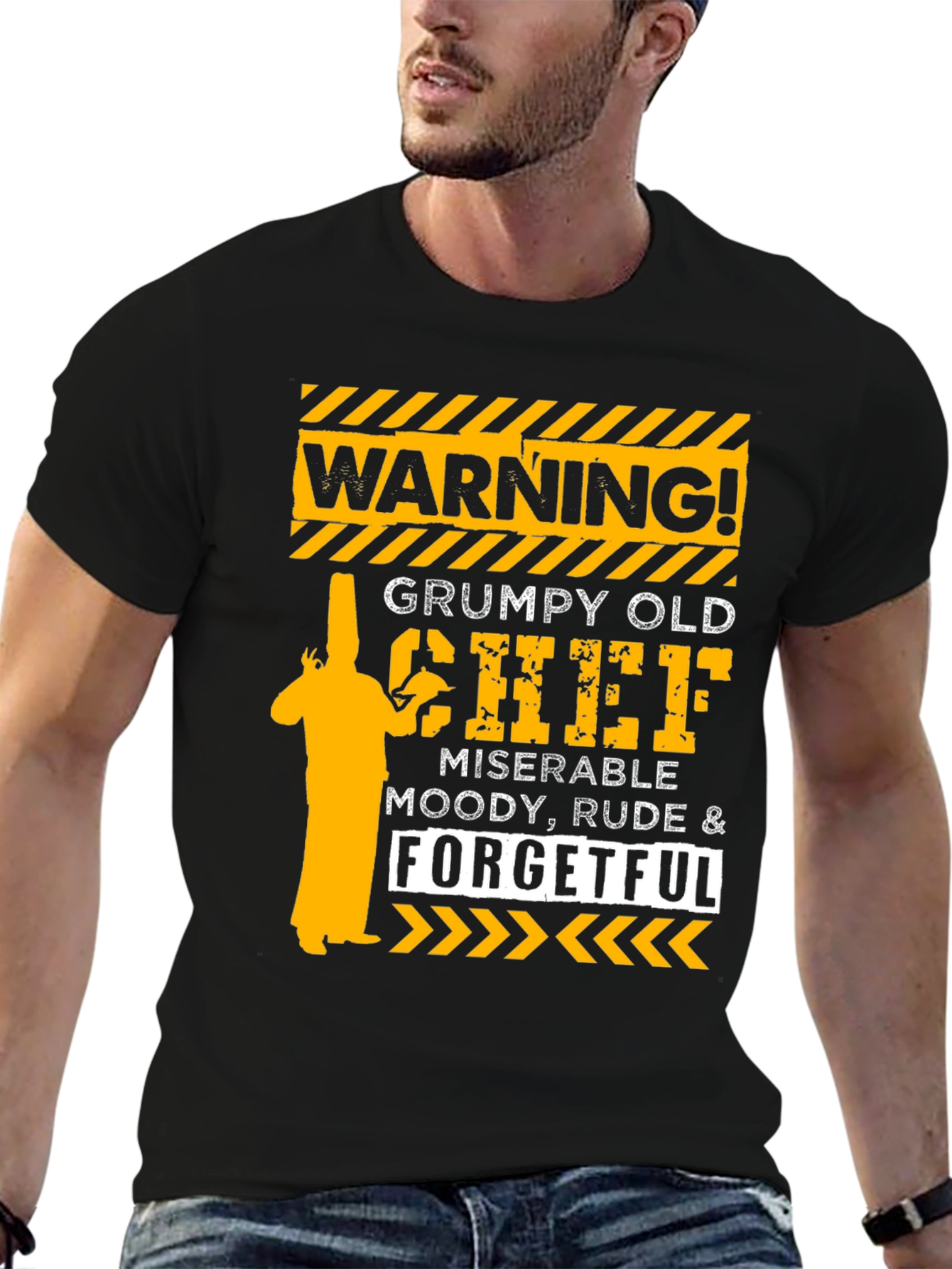 Warning Grumpy Old Chef T-Shirt