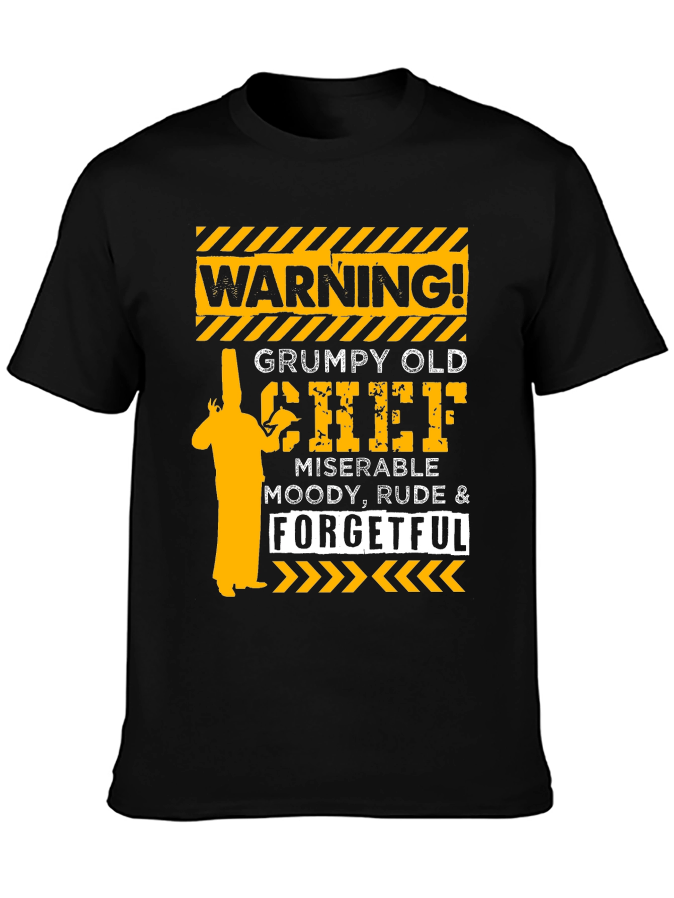 Warning Grumpy Old Chef T-Shirt