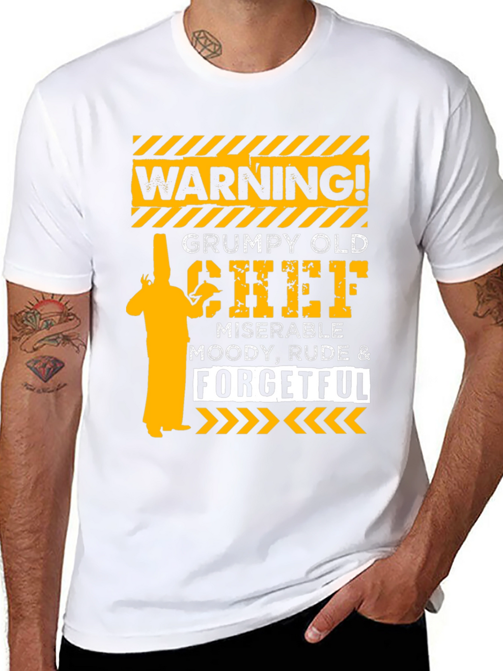 Warning Grumpy Old Chef T-Shirt