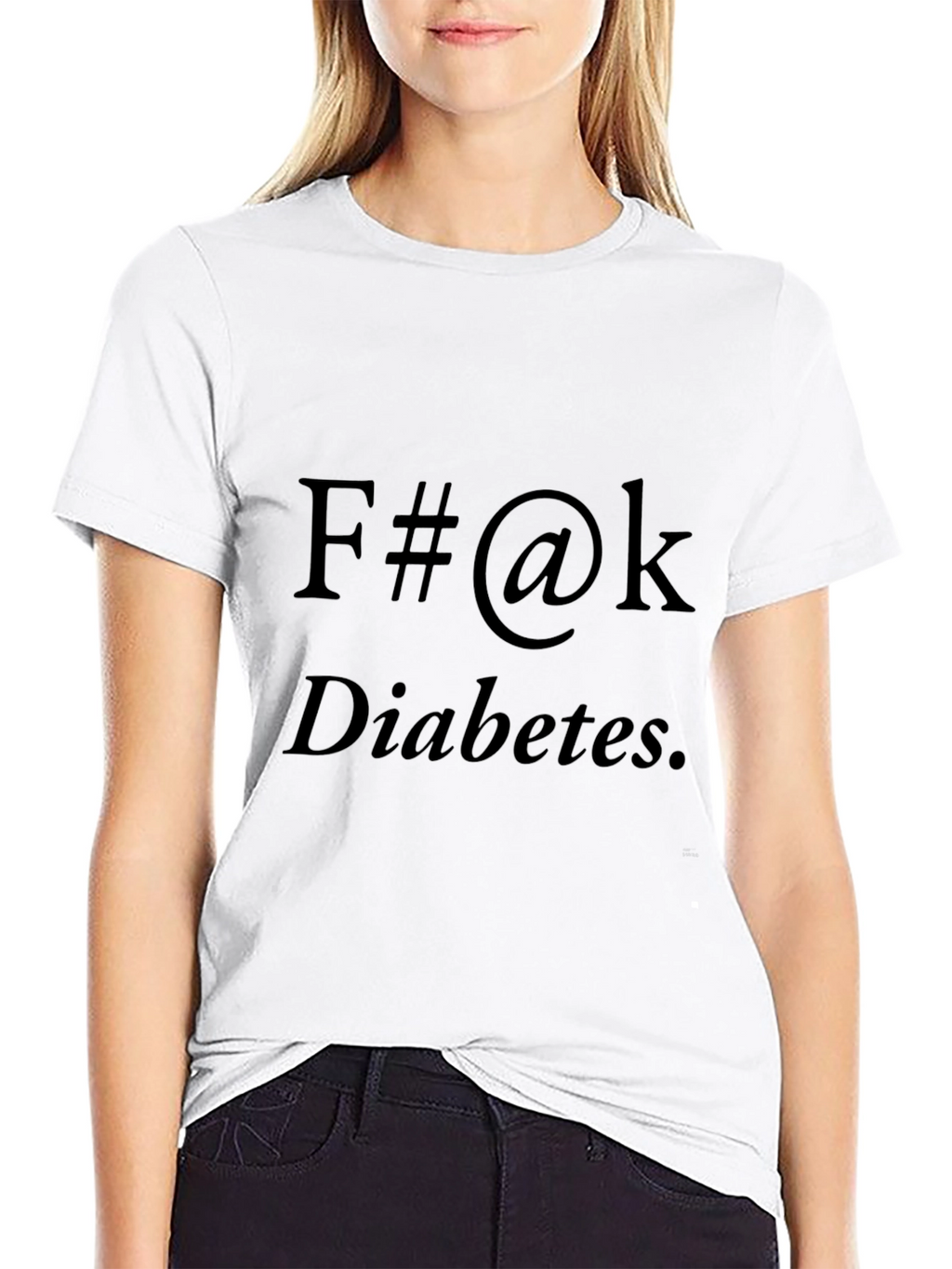 F#@k Diabetes Black T-Shirt