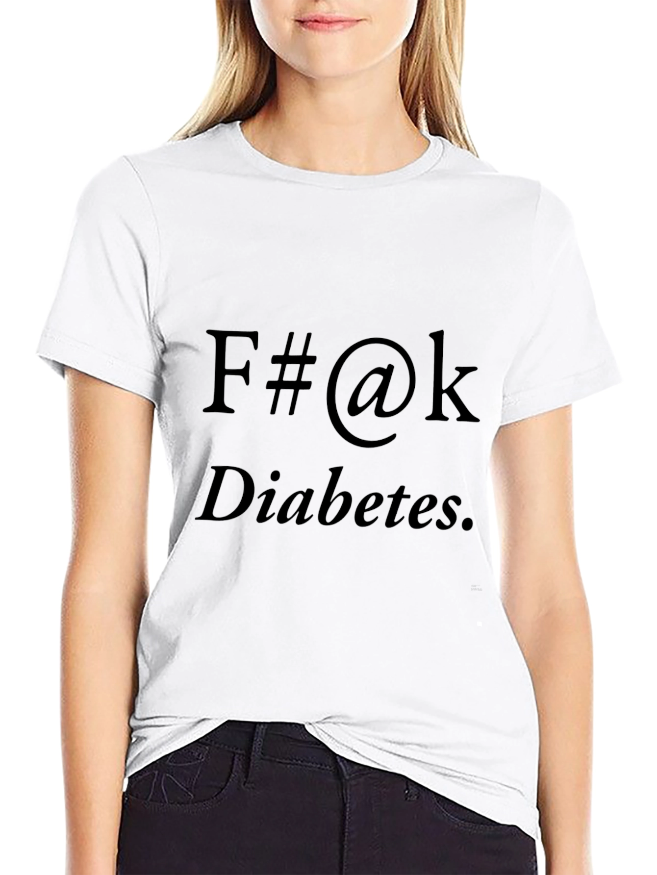 F#@k Diabetes Black T-Shirt