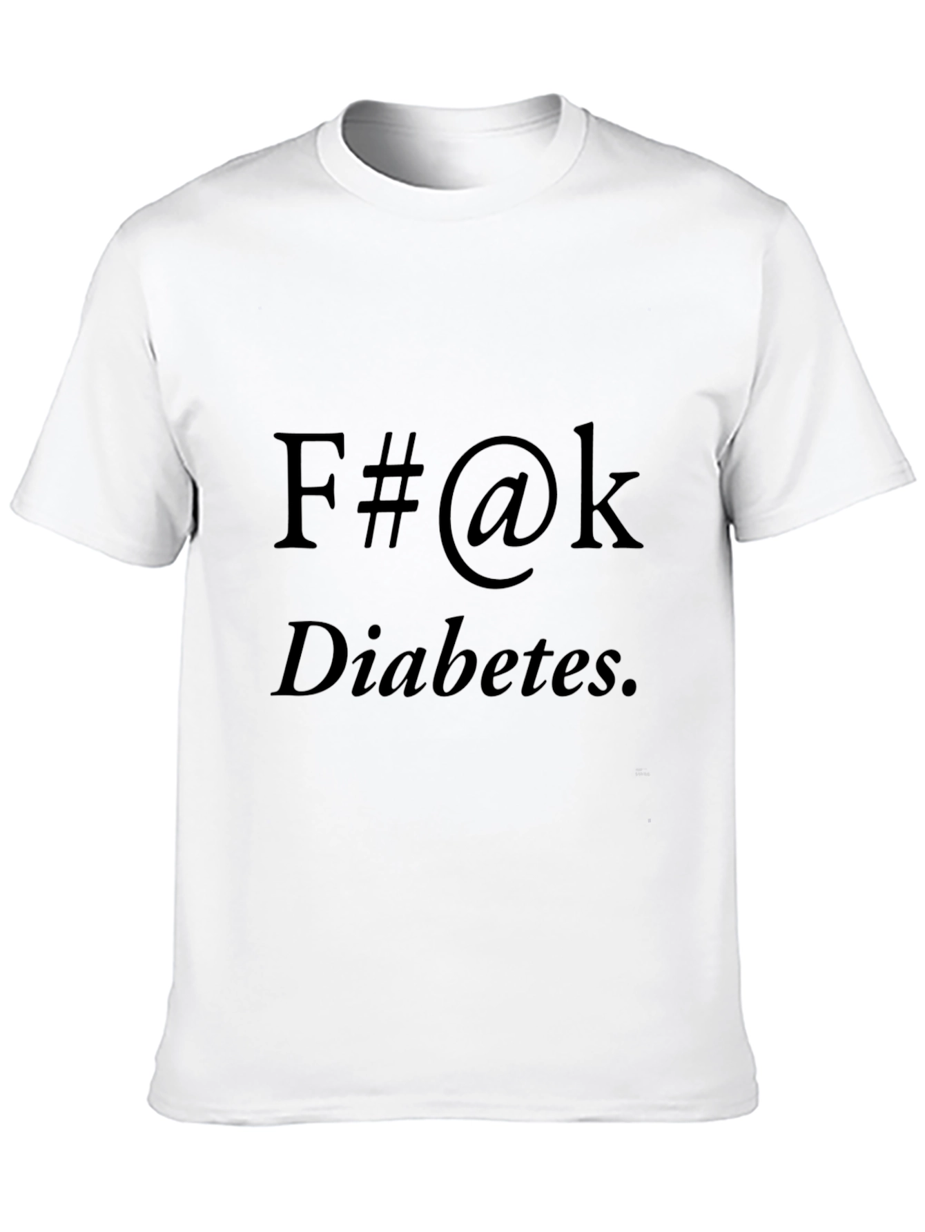 F#@k Diabetes Black T-Shirt
