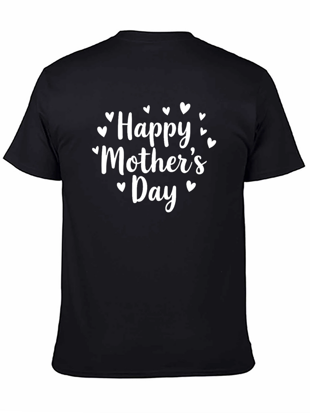 Happy Mothers Day Black T-Shirt