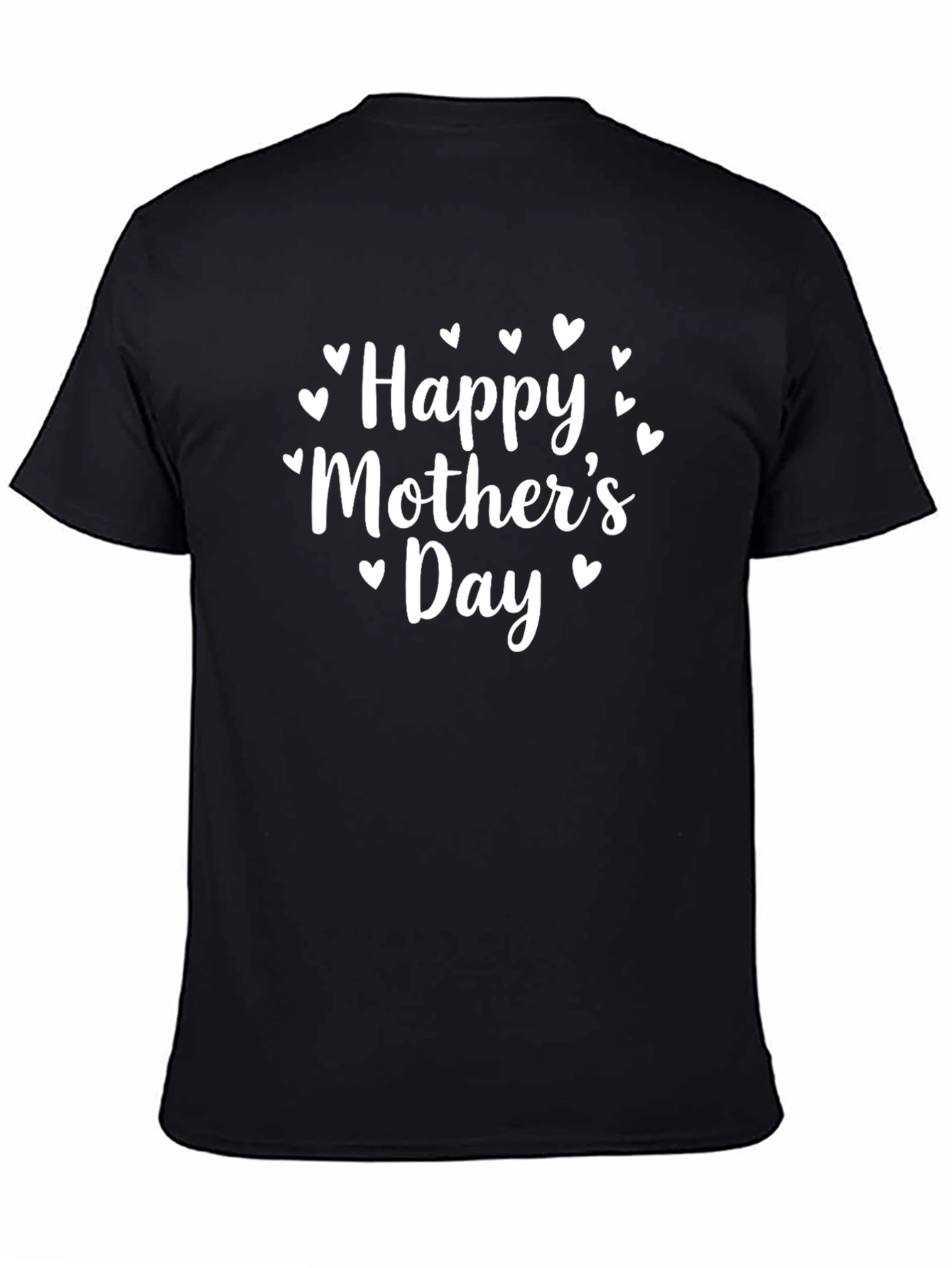 Happy Mothers Day Black T-Shirt