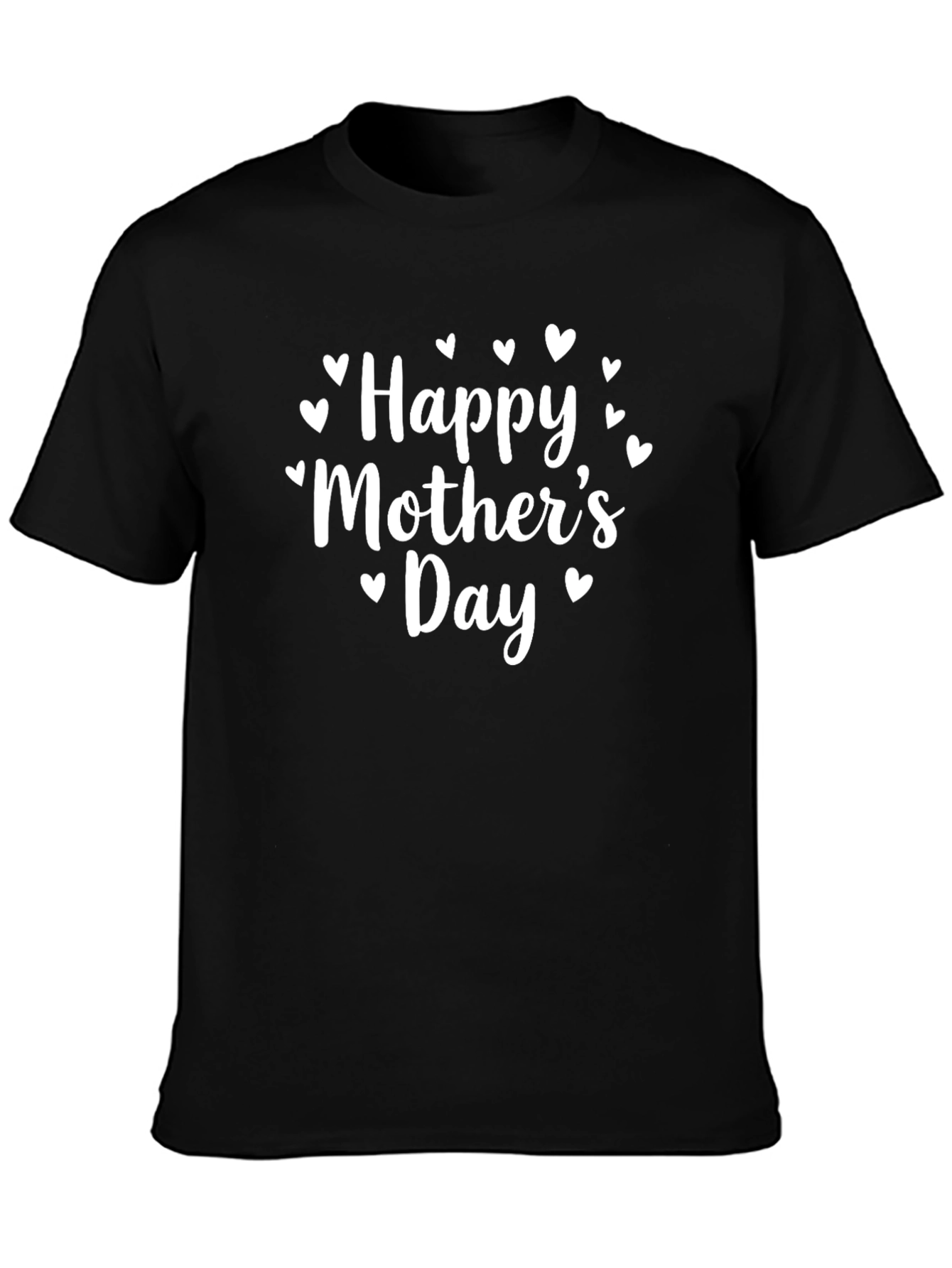 Happy Mothers Day Black T-Shirt